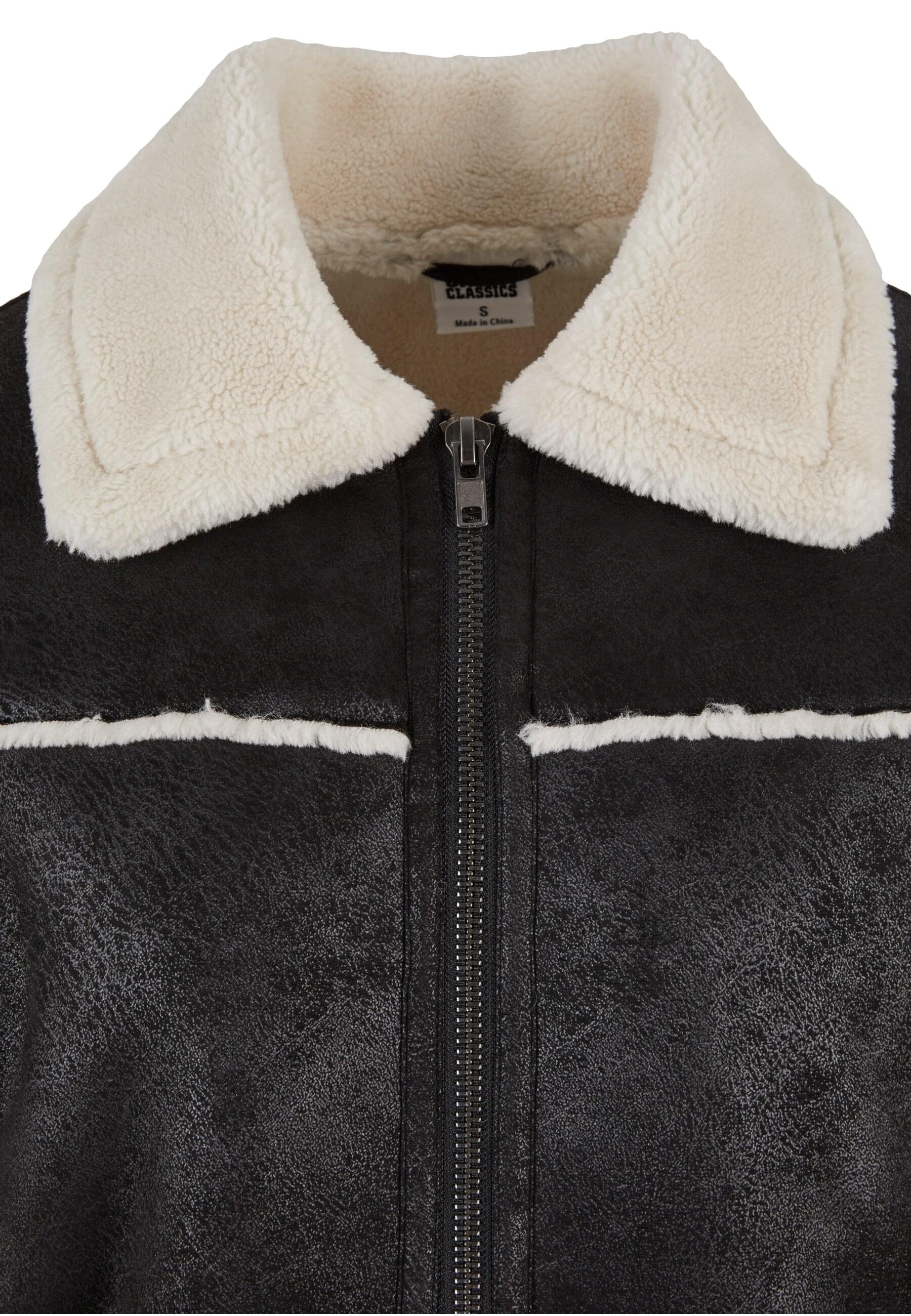 URBAN CLASSICS Winterjacke »Urban Classics Ladies Shearling Jacket«, (1 St.), mit Kapuze