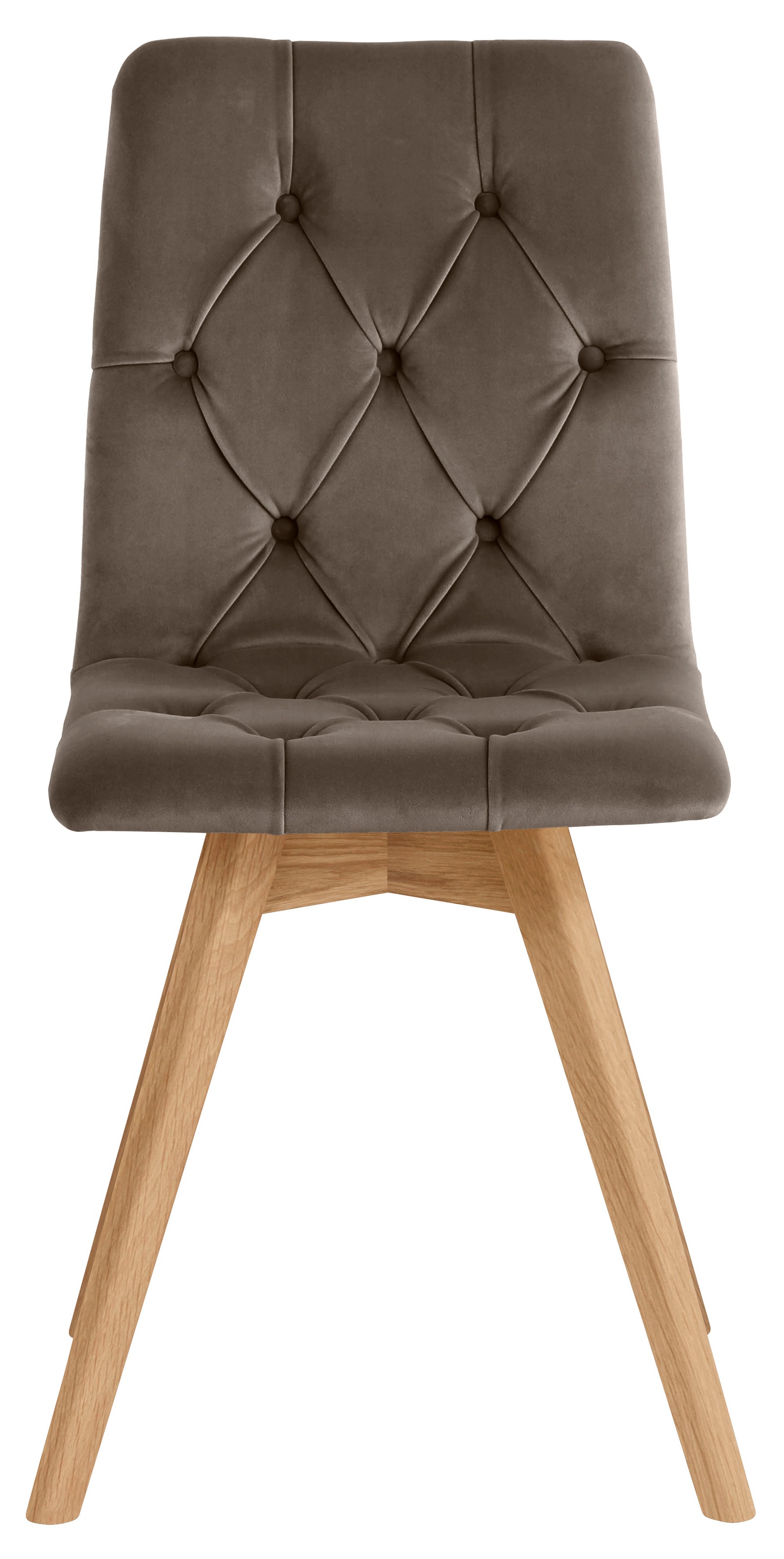 andas Esszimmerstuhl »Rania«, (Set), 2 St., Samtoptik, im 2er/4er/6er Set, Massivholzbeinen