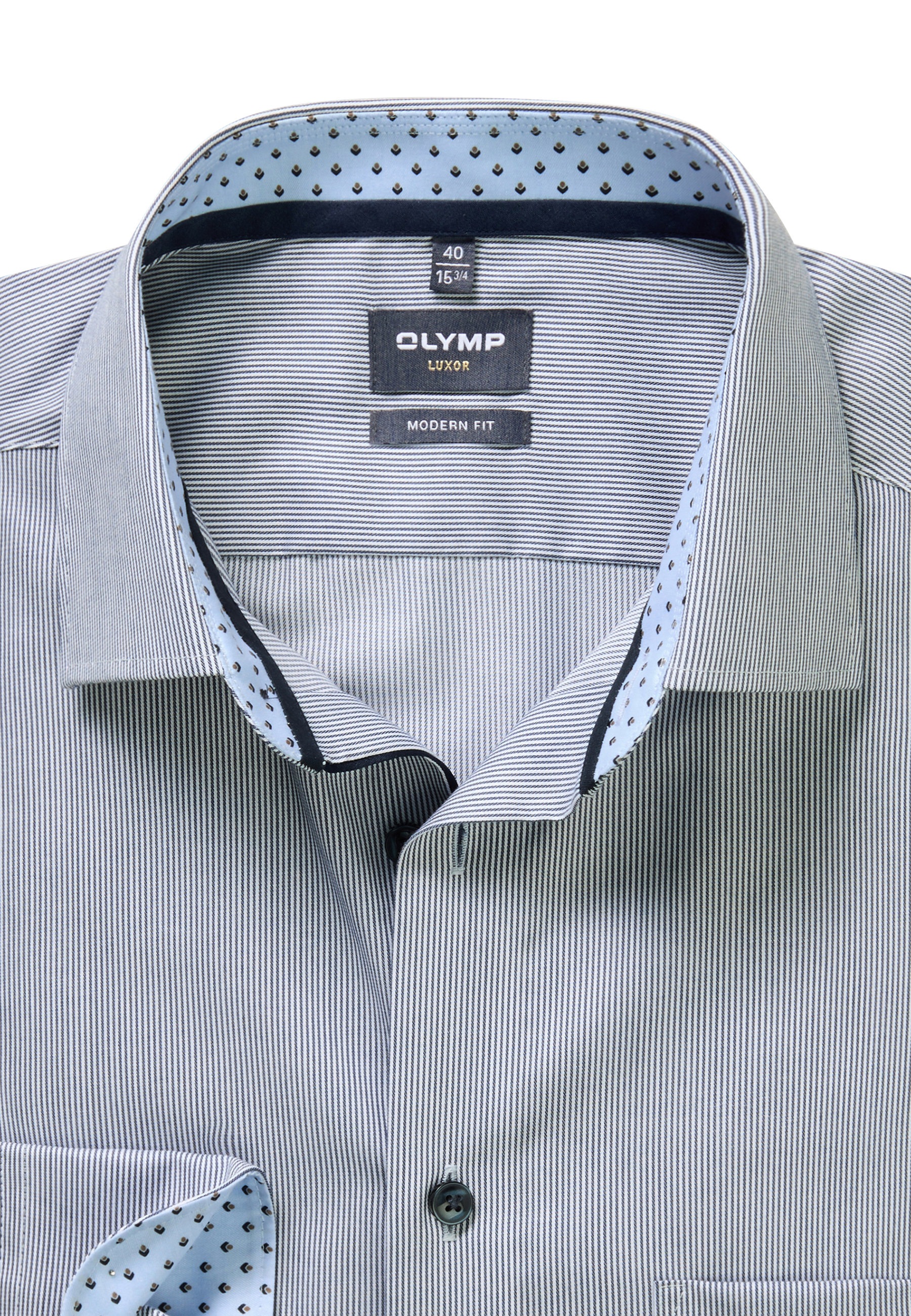 OLYMP Businesshemd »OLYMP Luxor, modern fit, New Kent mit extra langem Arm«