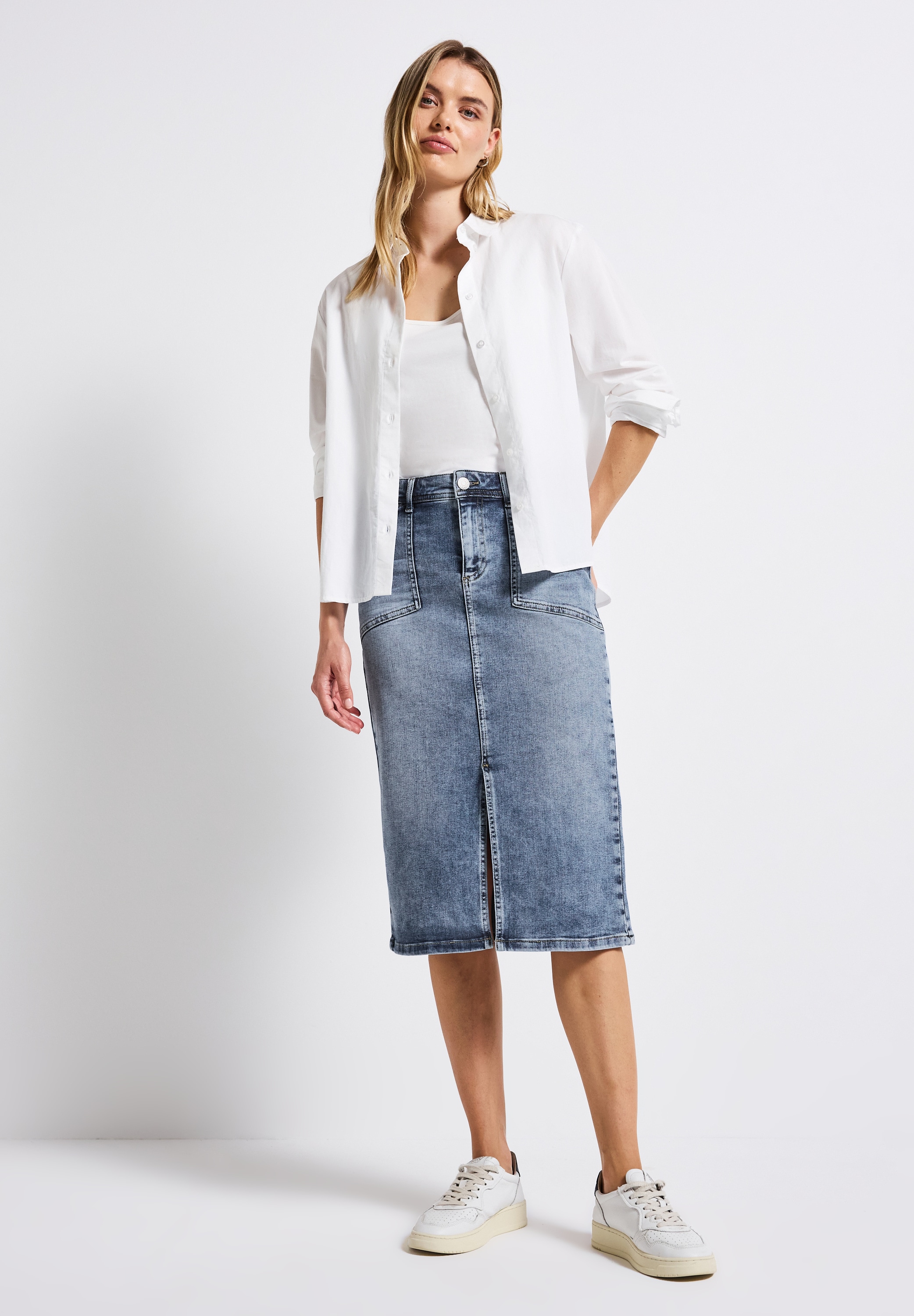 STREET ONE Jeansrock, High Waist