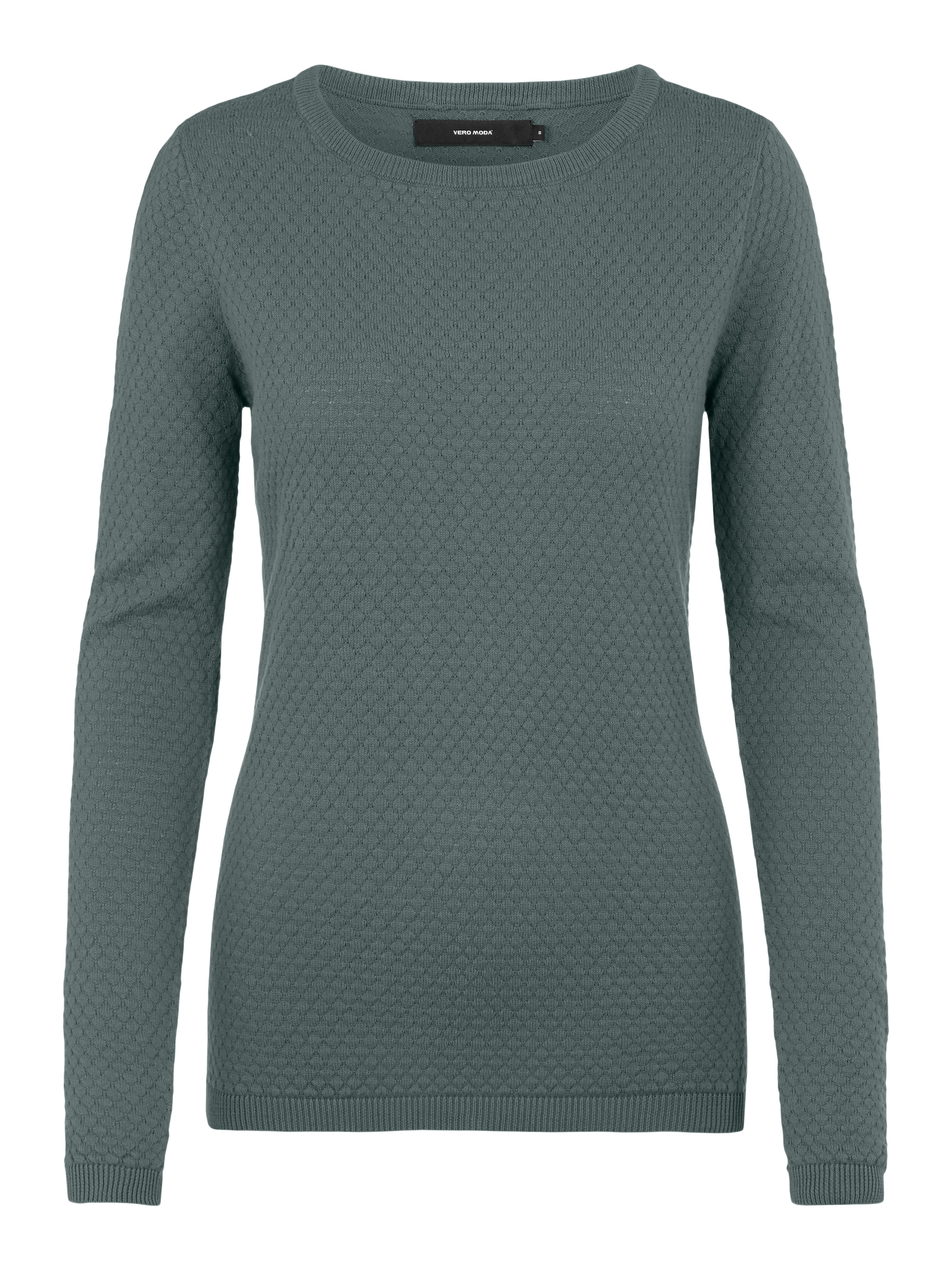 Vero Moda Rundhalspullover »VMCARE STRUCTURE LS O-NECK BLOU NOOS«