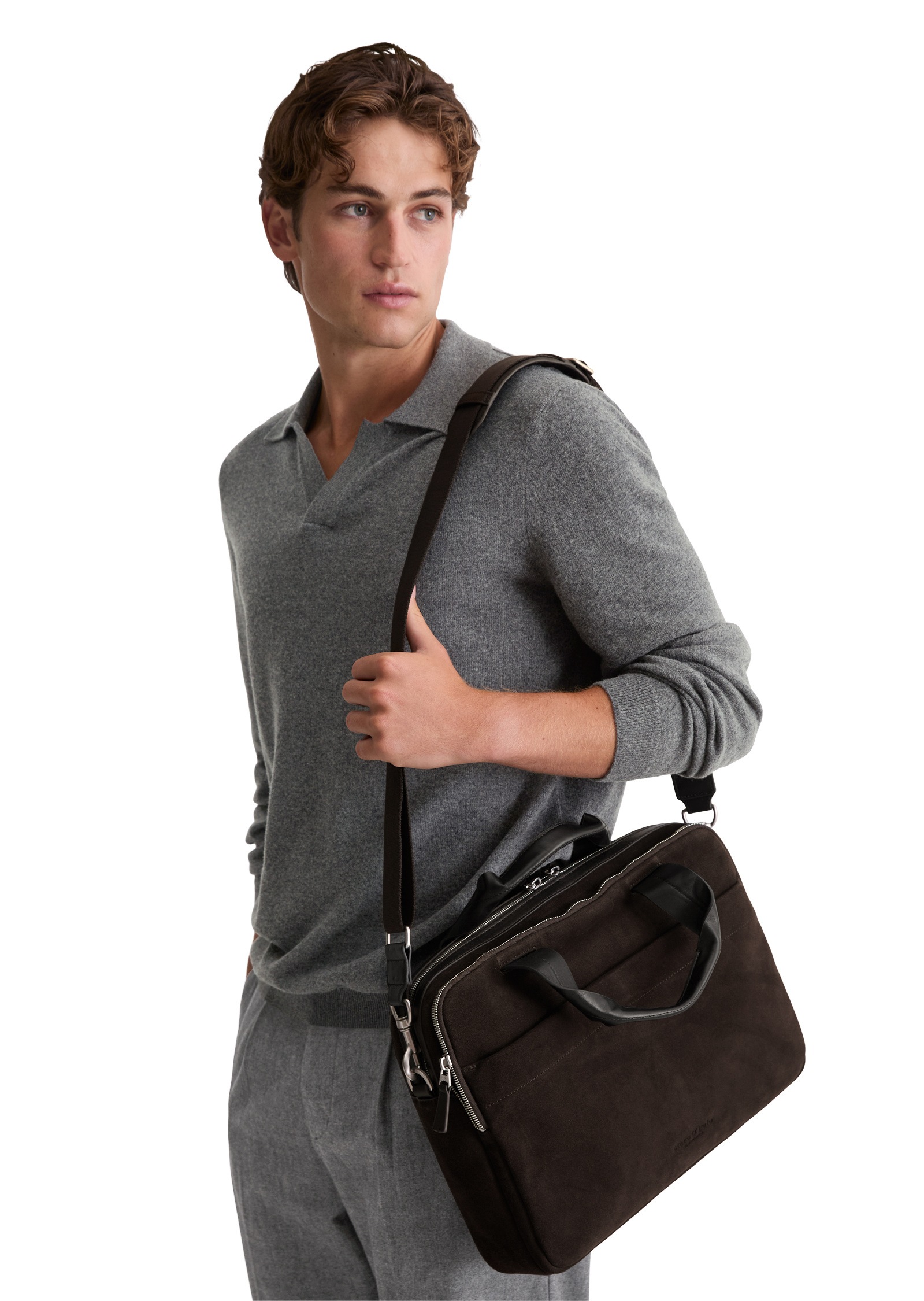 Marc O'Polo Businesstasche »aus softem Veloursleder«
