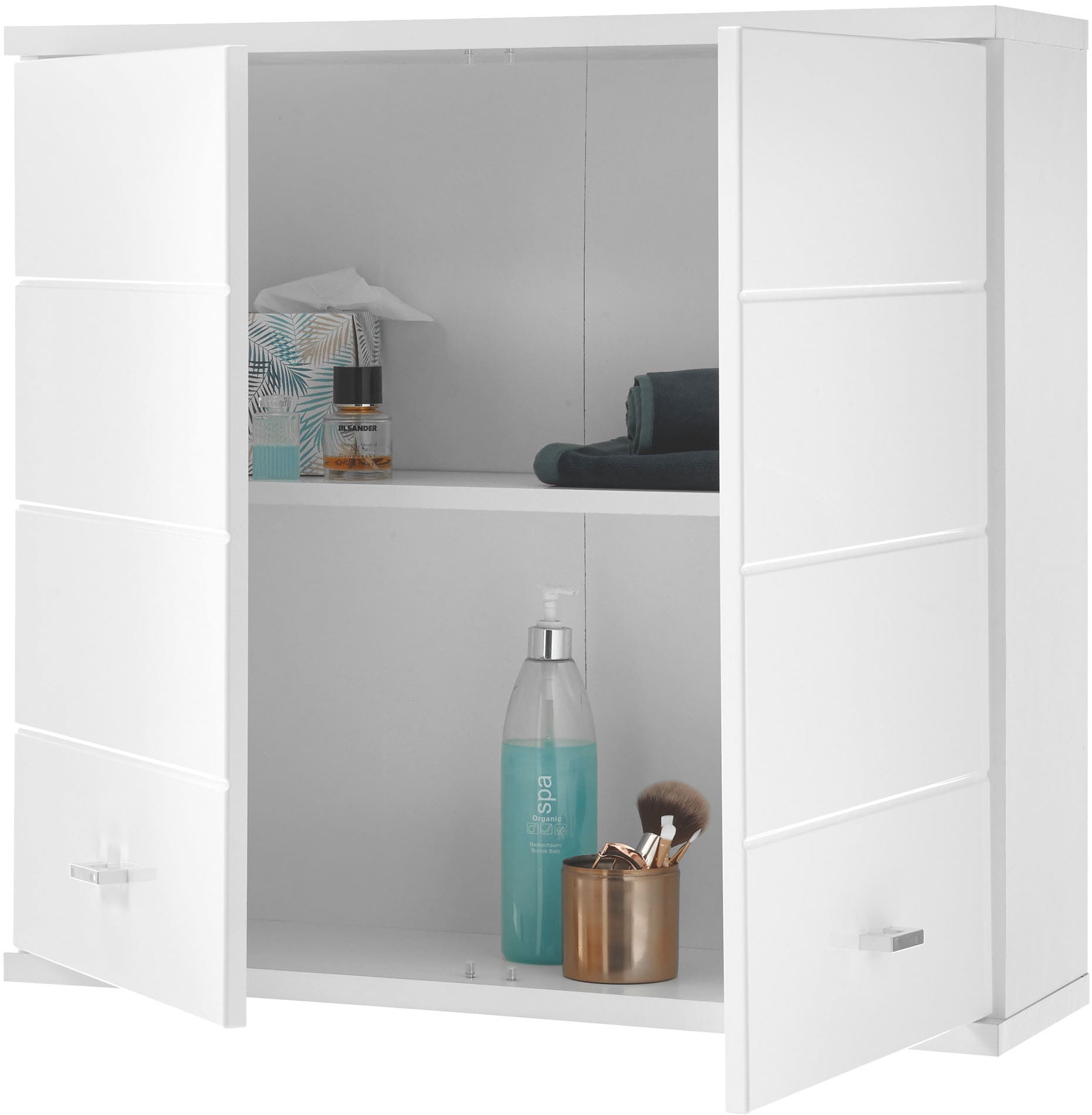 BASIC by Balculina Hängeschrank »Pool, Badezimmerschrank BxHxT 76x71x23«, (1 St.), Breite 76cm, Tür L/R montierbar