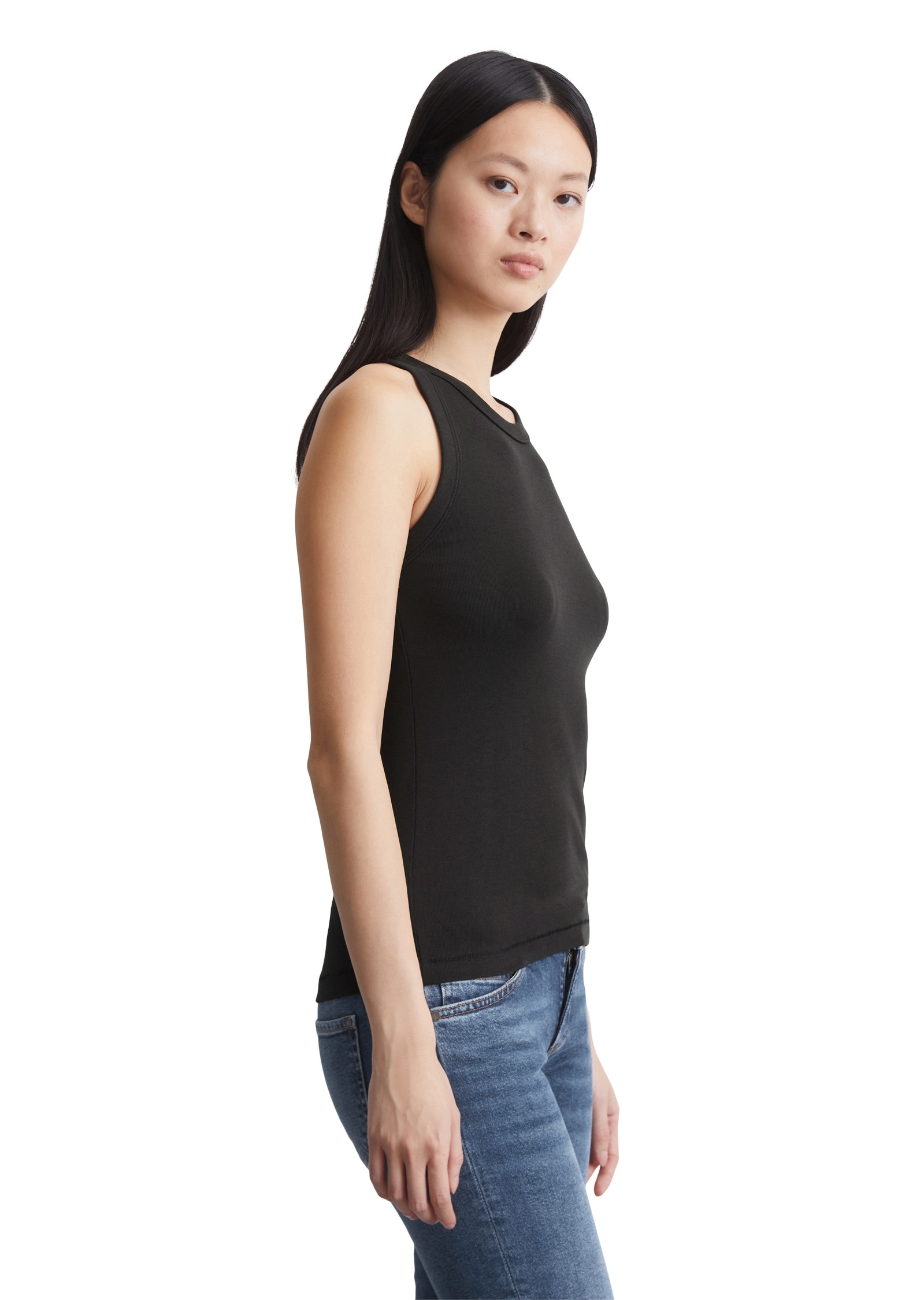 Marc O'Polo T-Shirt »aus Rippjersey«