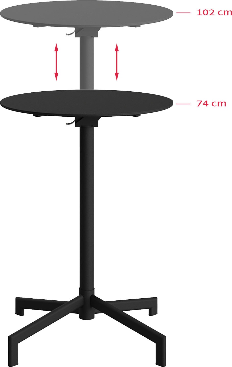 Best Stehtisch »Versa«, (Packung, 1 St.), Terrassen-/Stehtisch