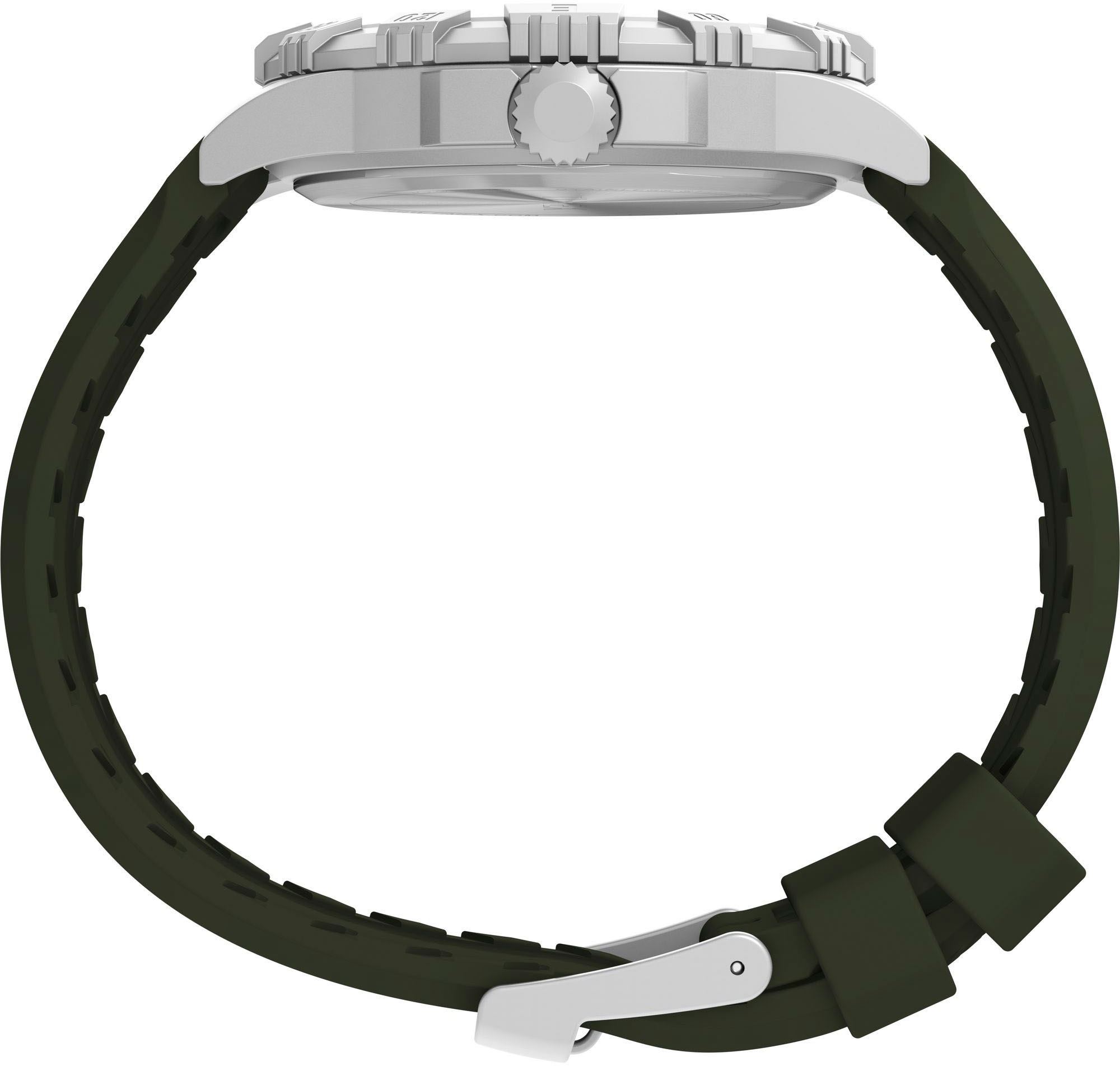 Timex Quarzuhr »RIDGE«, Armbanduhr, Herrenuhr,Silikonarmband,Datum, Leuchtzeiger