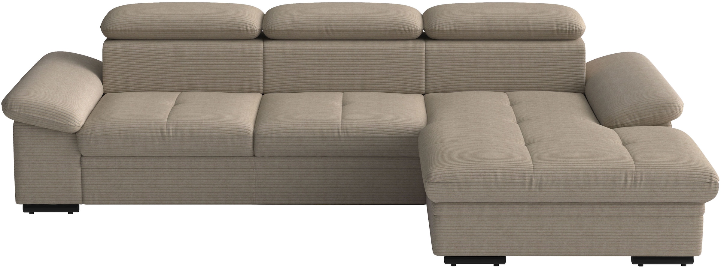 sit&more Ecksofa "Viola L-Form, B: 260 cm, Arm- & Kopfteilverstellung" optional Schlaffunktion,inkl Armteil- & Kopfteilverstellung