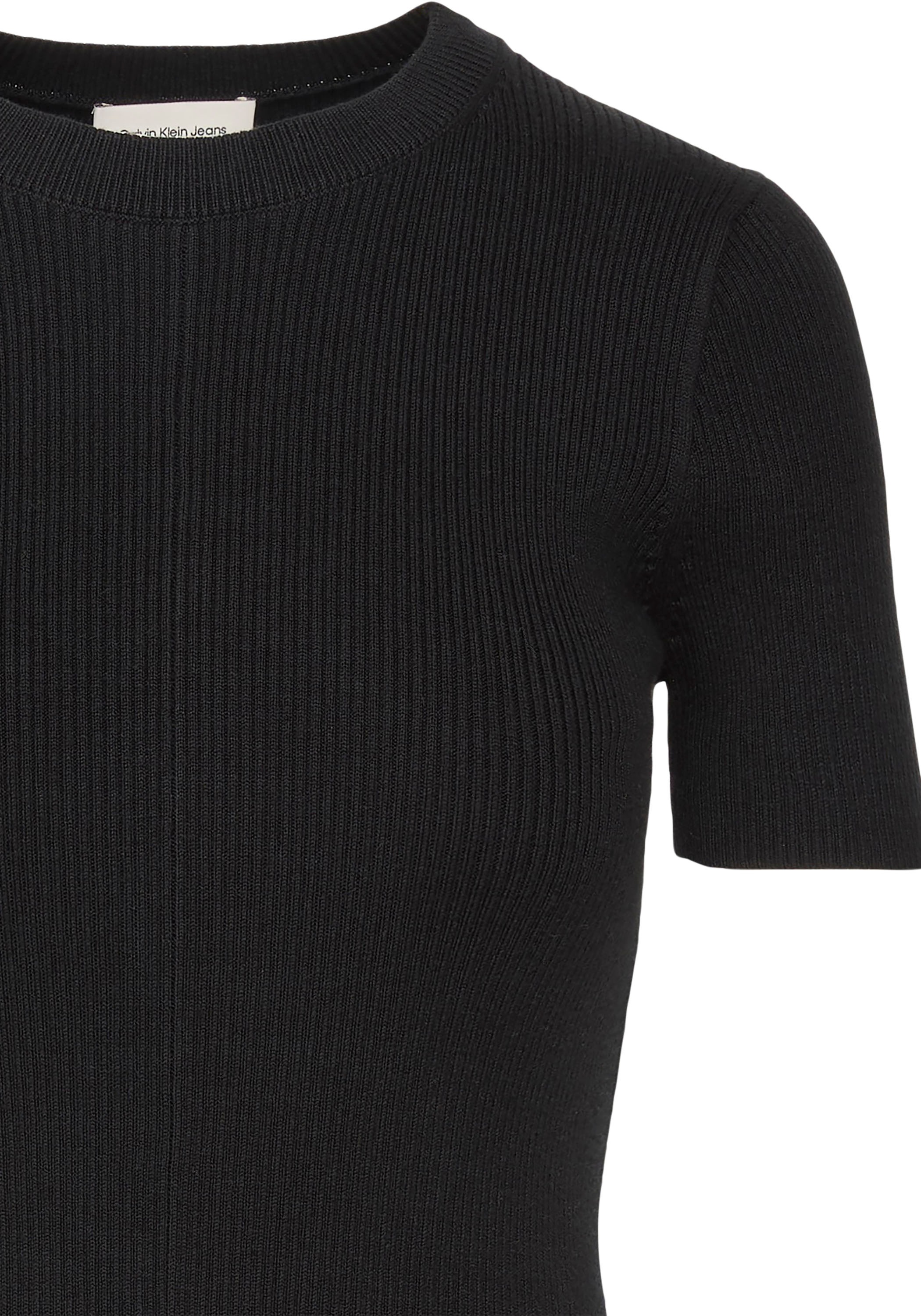 Thumbnail - Calvin Klein Jeans Minikleid Ohne Tasche Figurbetonte Passform mit Rundhalsausschnitt