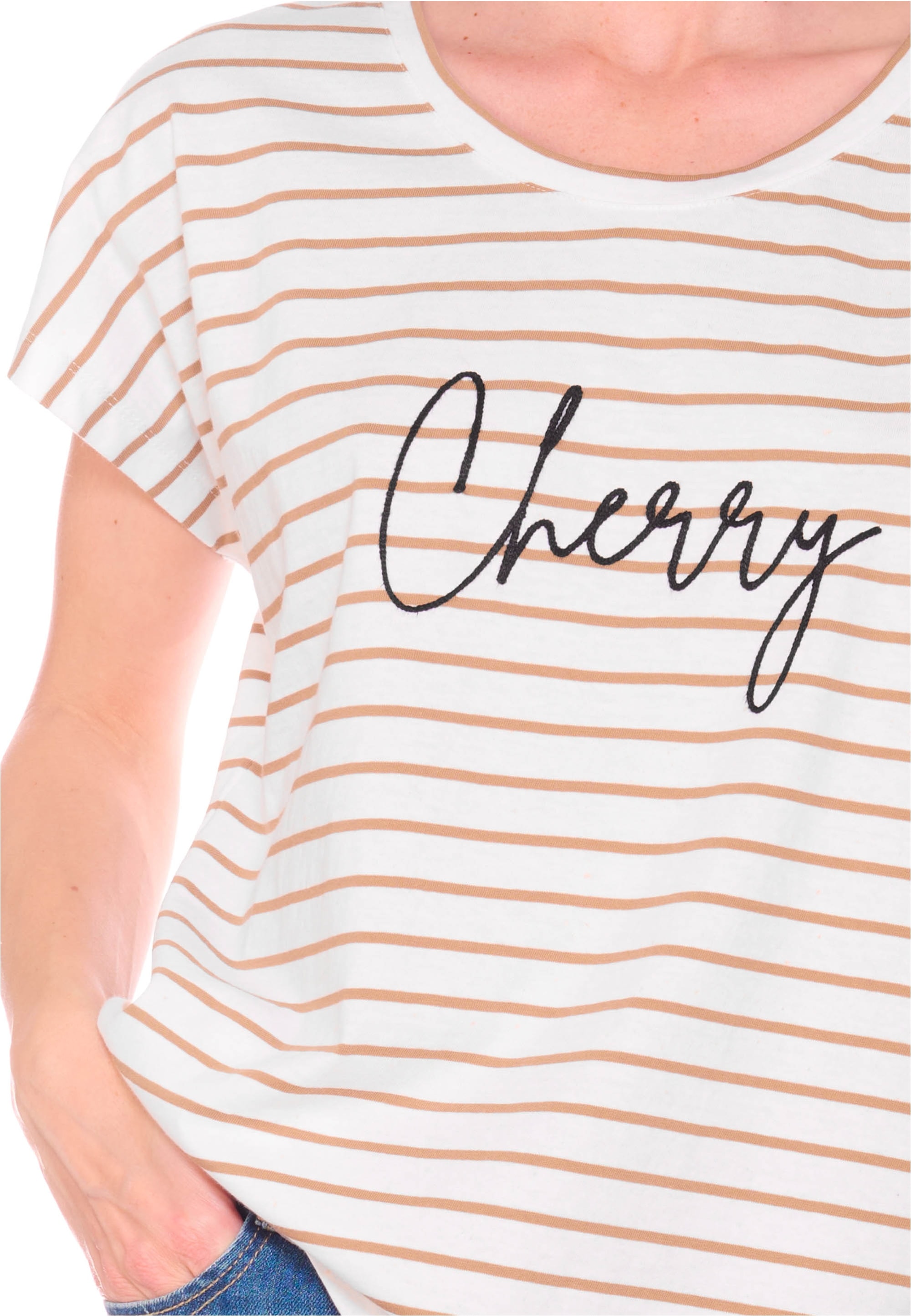 Le Temps Des Cerises T-Shirt »COTTARD«, mit stylischem Frontprint