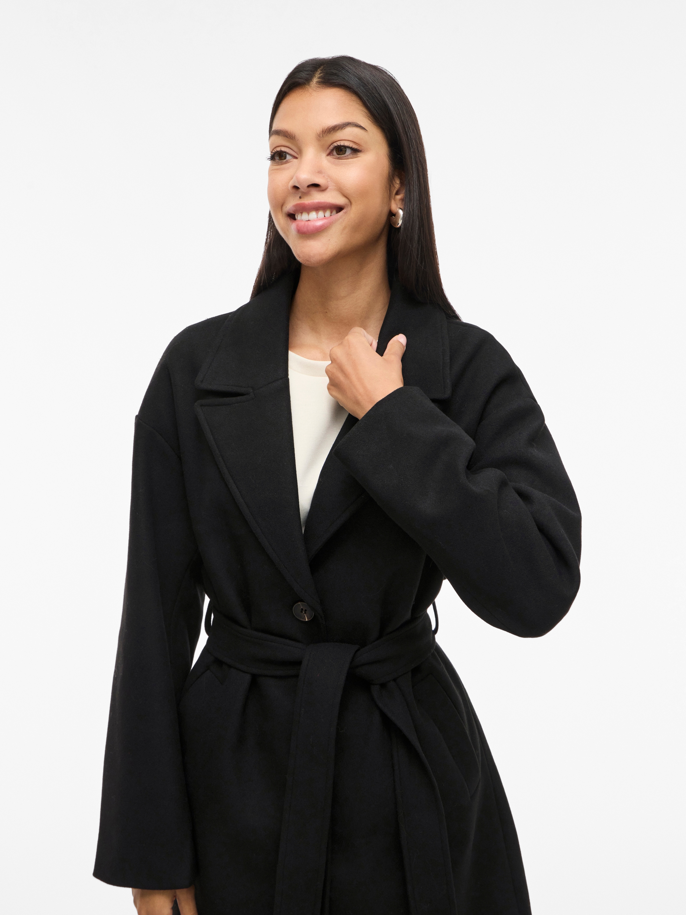 Vila Langmantel "VICLAUDIA L/S LONG COAT - NOOS" günstig online kaufen