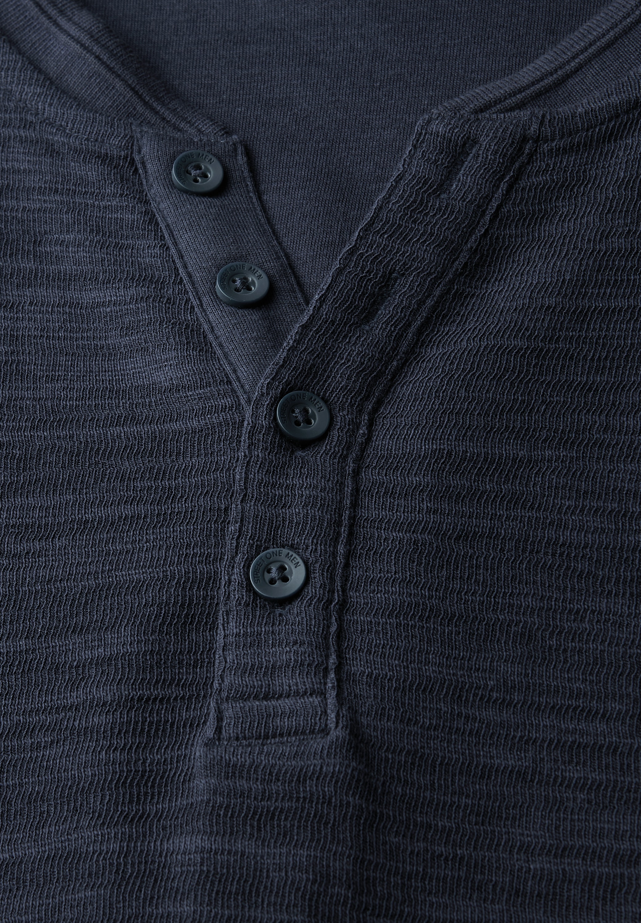 STREET ONE MEN Langarmshirt, im soften Baumwoll-Mix