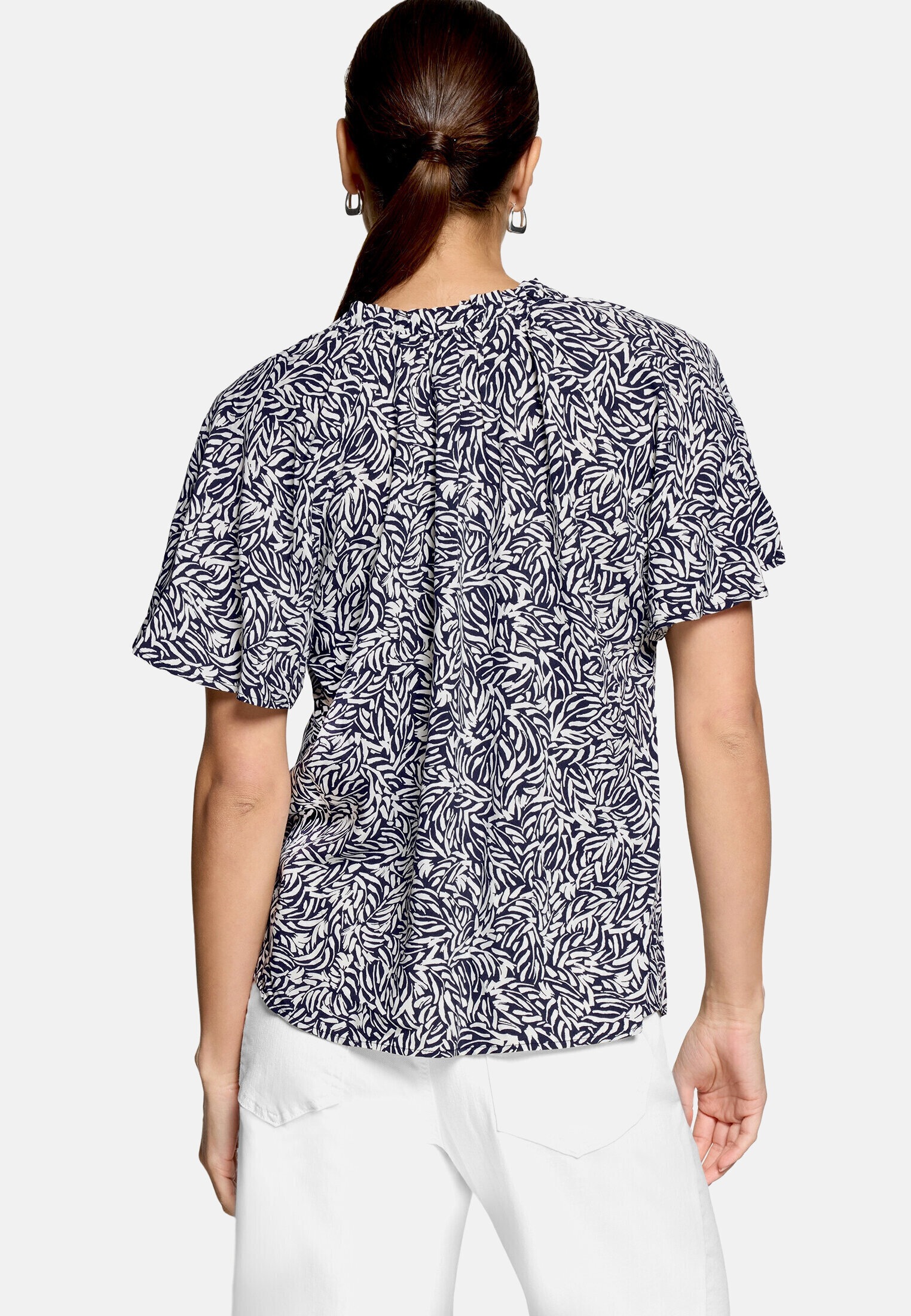 Zero Kurzarmbluse »Damen mit Print.«