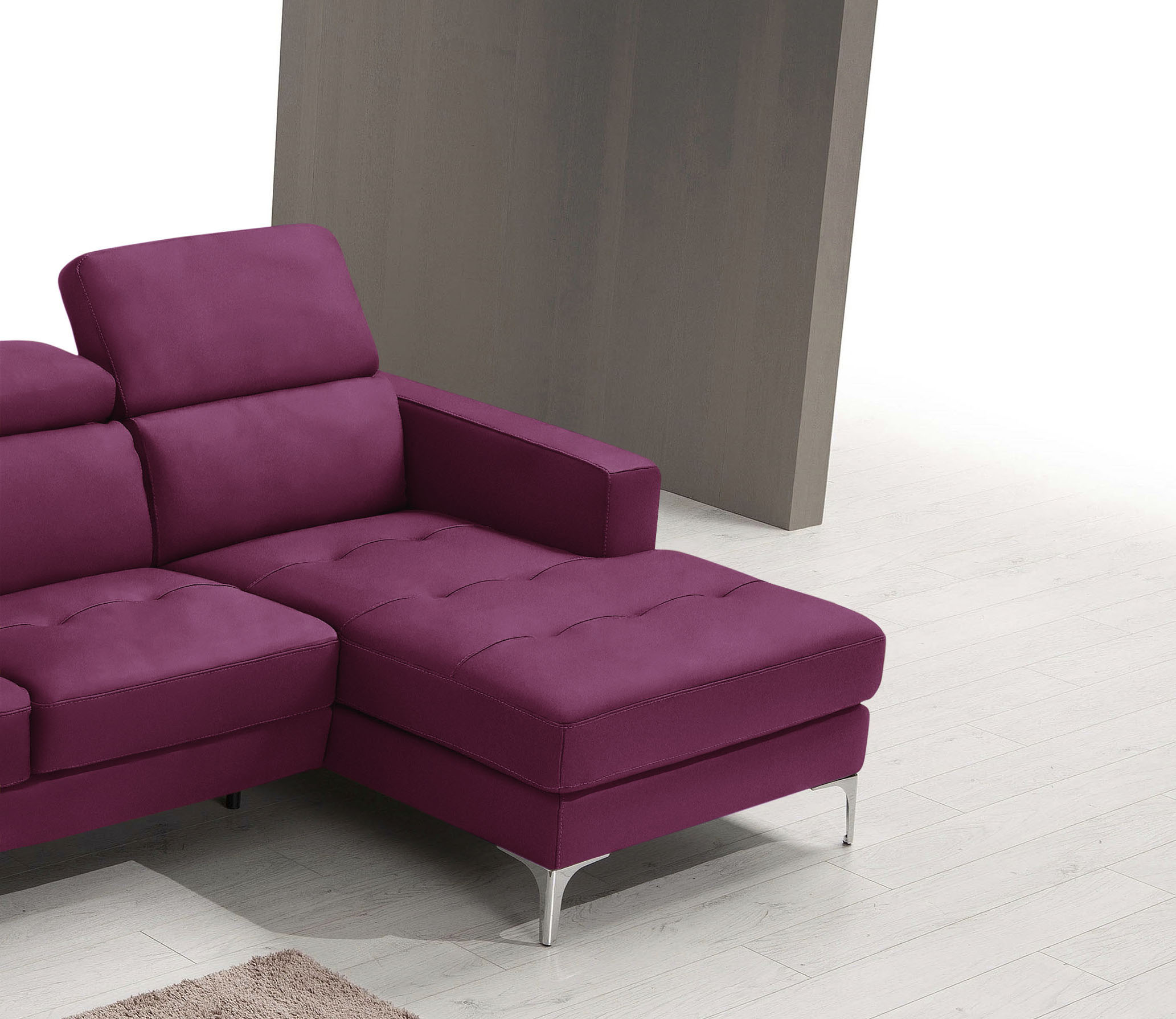 Thumbnail - Egoitaliano Ecksofa "Matt, erstklassiger Sitzkomfort, aufwendige Detailverarbeitung, L-Form", mit verstellbaren Kopfteil...
