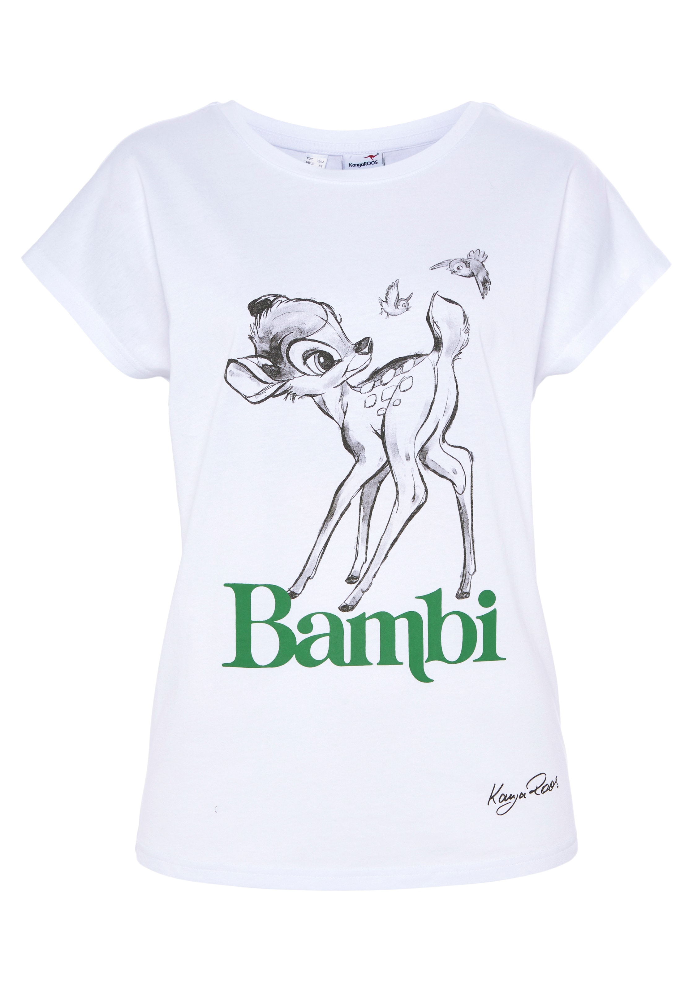 Aktuell beliebt KangaROOS T-Shirt, mit süssem lizensiertem | für Original BAUR KOLLEKTION NEU Bambi-Design - kaufen