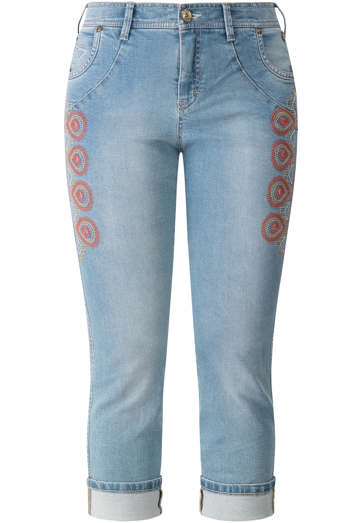 Recover Pants 5-Pocket-Jeans »7/8-Jeans«, mit Stickerei