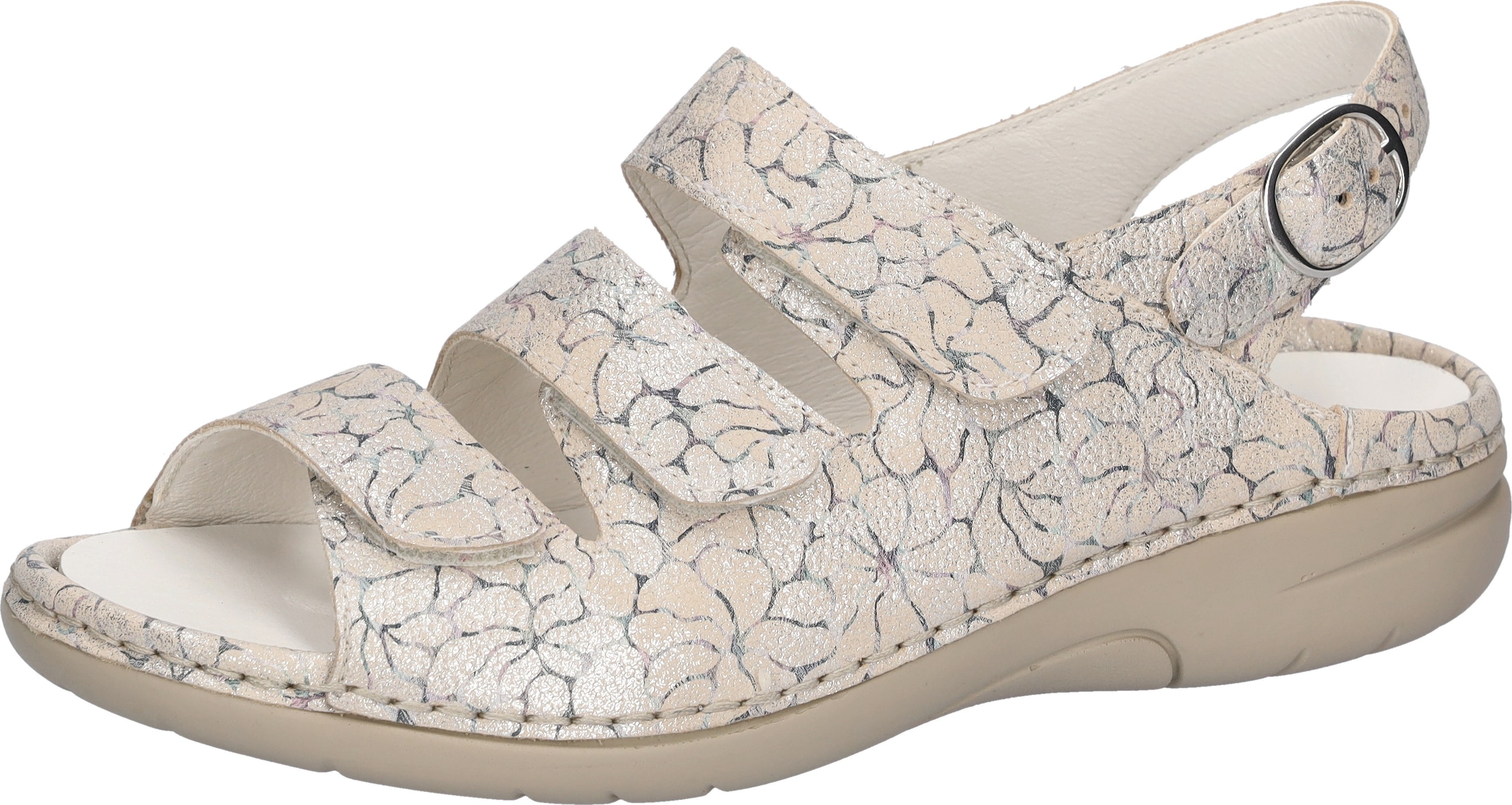 Waldläufer Sandale "GUNNA" Sommerschuh, Bequemschuh mit Klett- und Druckknopfverschluss, G-Weite