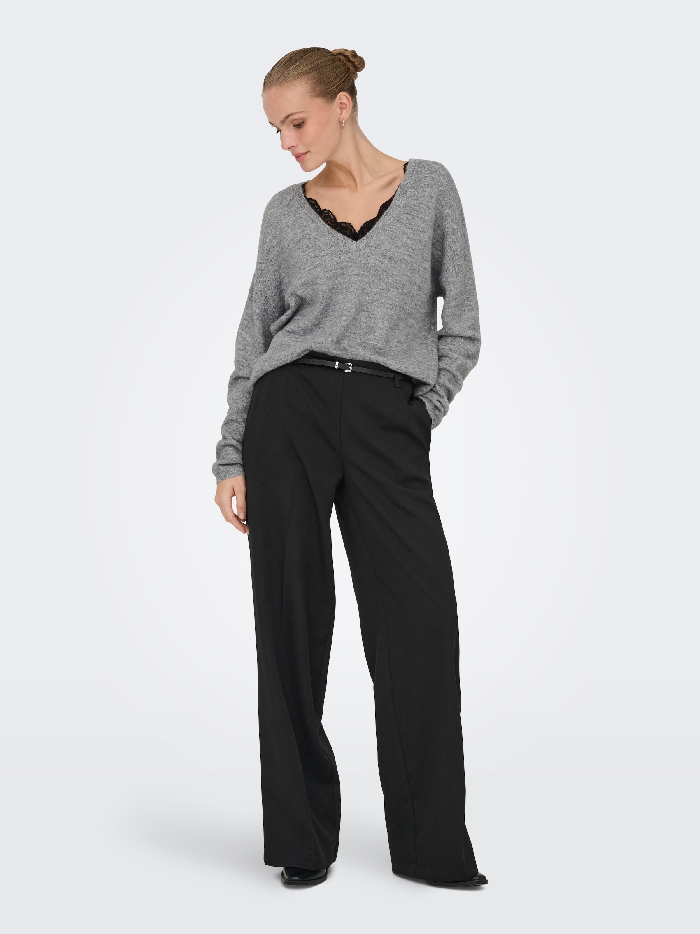 ONLY Rundhalspullover »ONLMANIFESTA LS REVERSIBLE KNT NOOS«