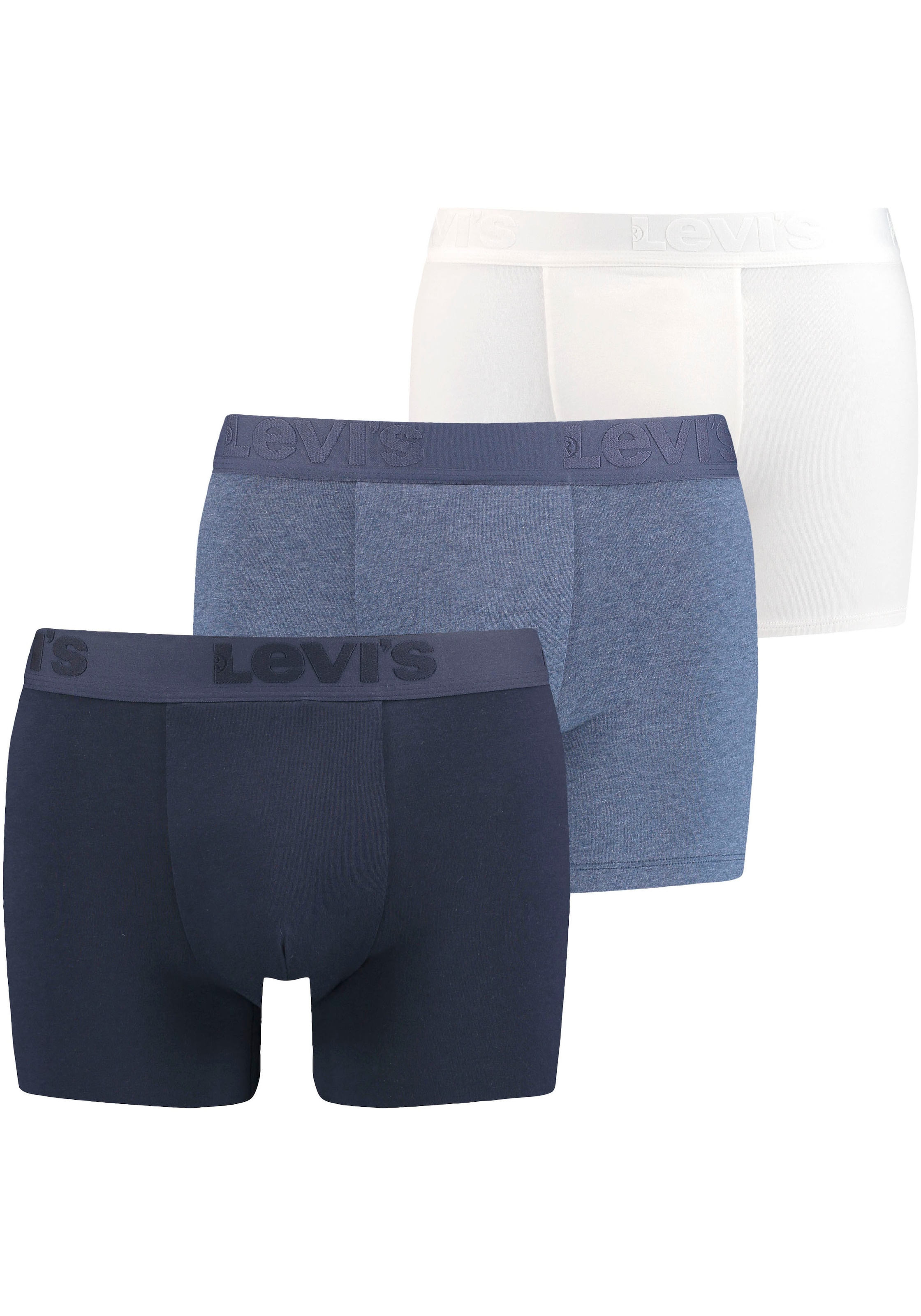 Levis Boxershorts "LEVIS MEN PREMIUM BOXER BRIEF 3P", mit breitem Logobund günstig online kaufen
