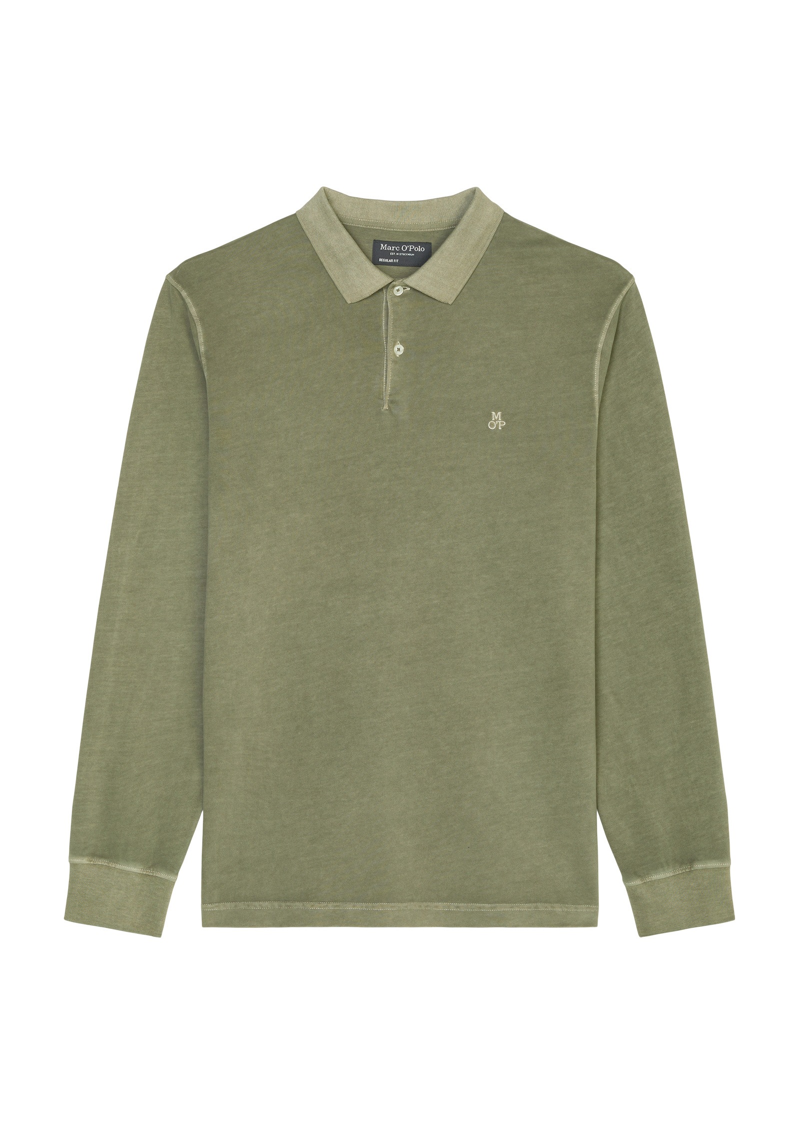 Marc O'Polo Langarm-Poloshirt »aus reiner Bio-Baumwolle«