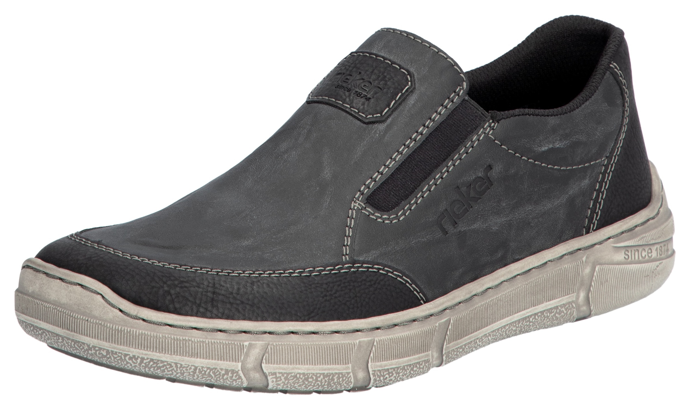 Slipper, Slip-on Sneaker, Halbschuh, Schlupfschuh mit beidseitigem Gummizug