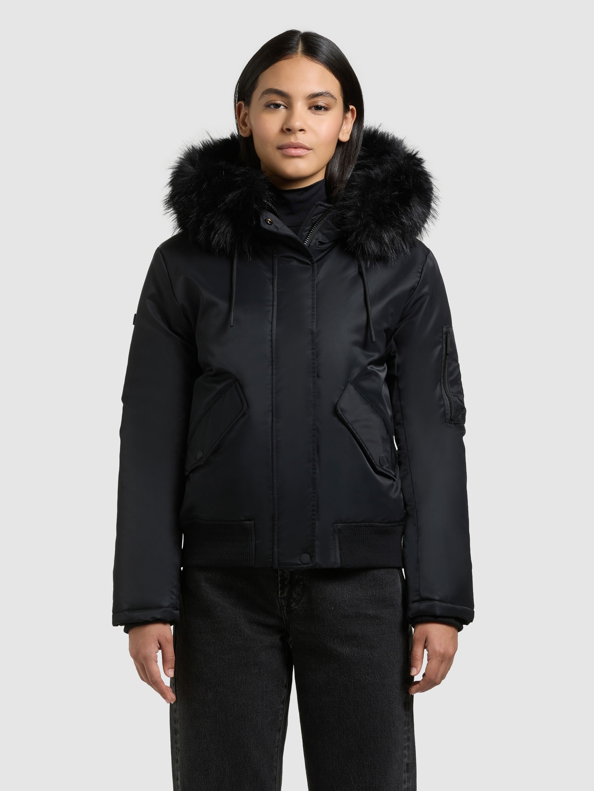 khujo Bomberjacke »TYLA«, mit Kapuze