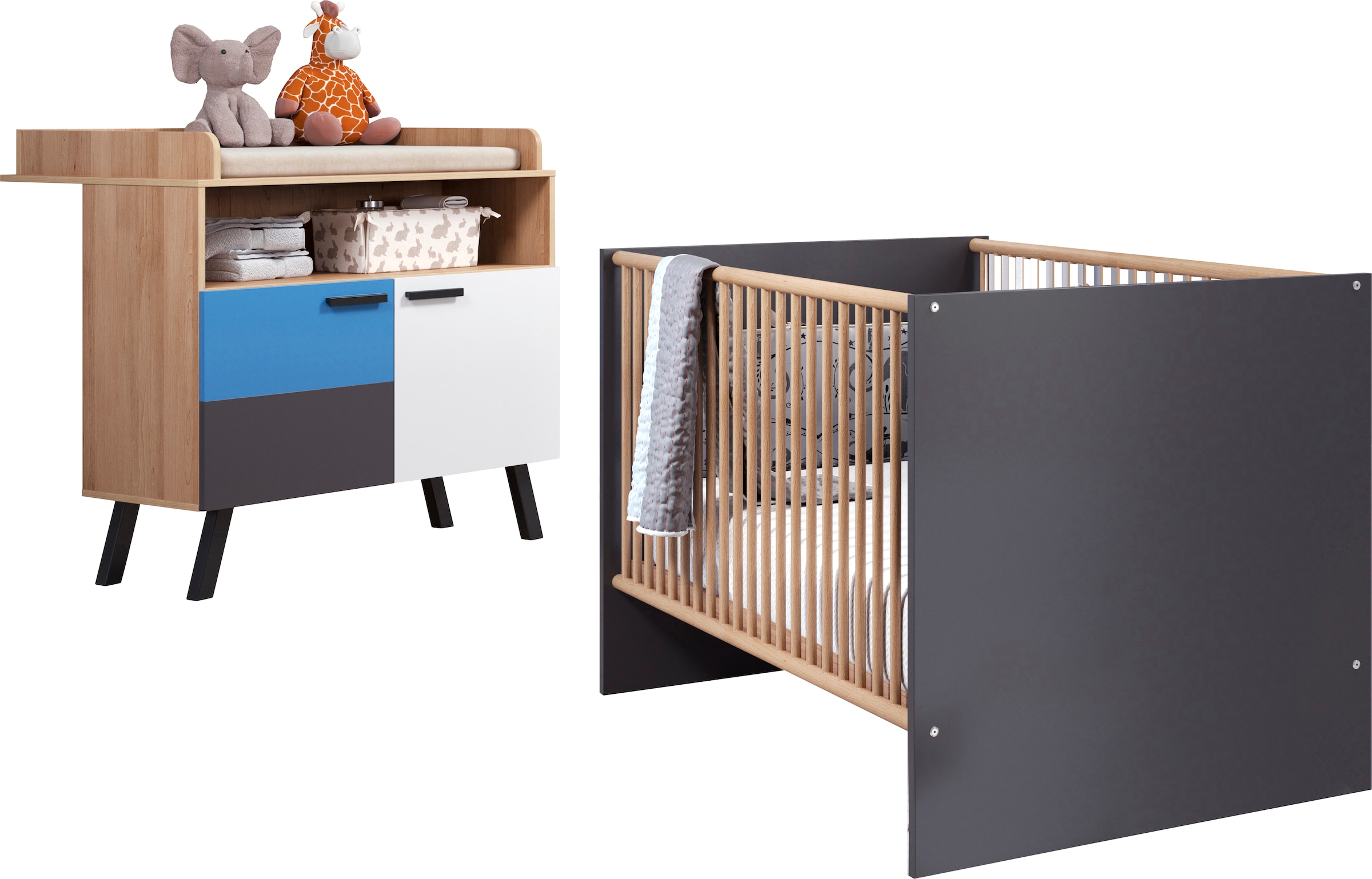 trendteam Babymöbel-Set "Mats", (2 tlg.), neutrales Design