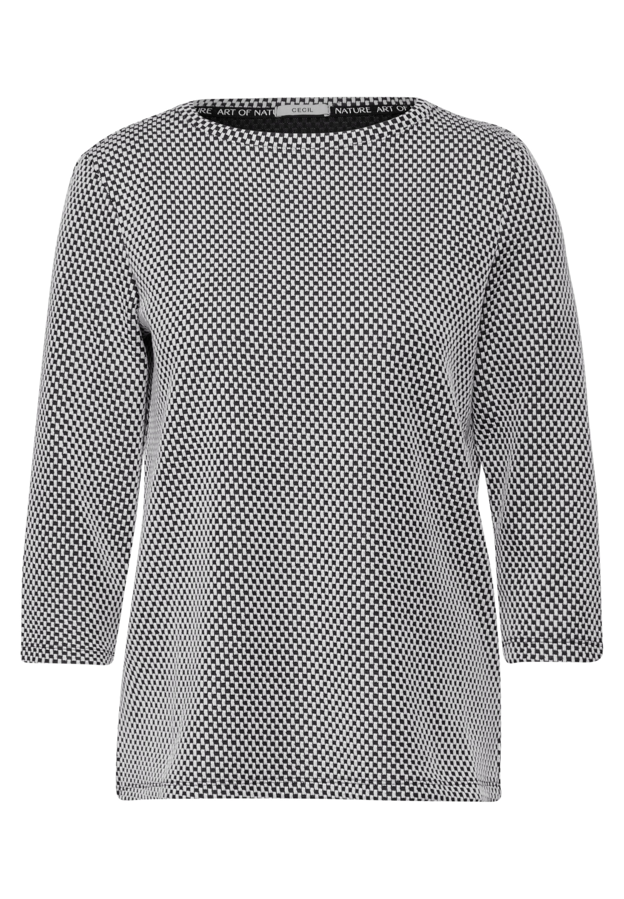 Cecil 3/4-Arm-Shirt, mit U-Boot-Ausschnitt