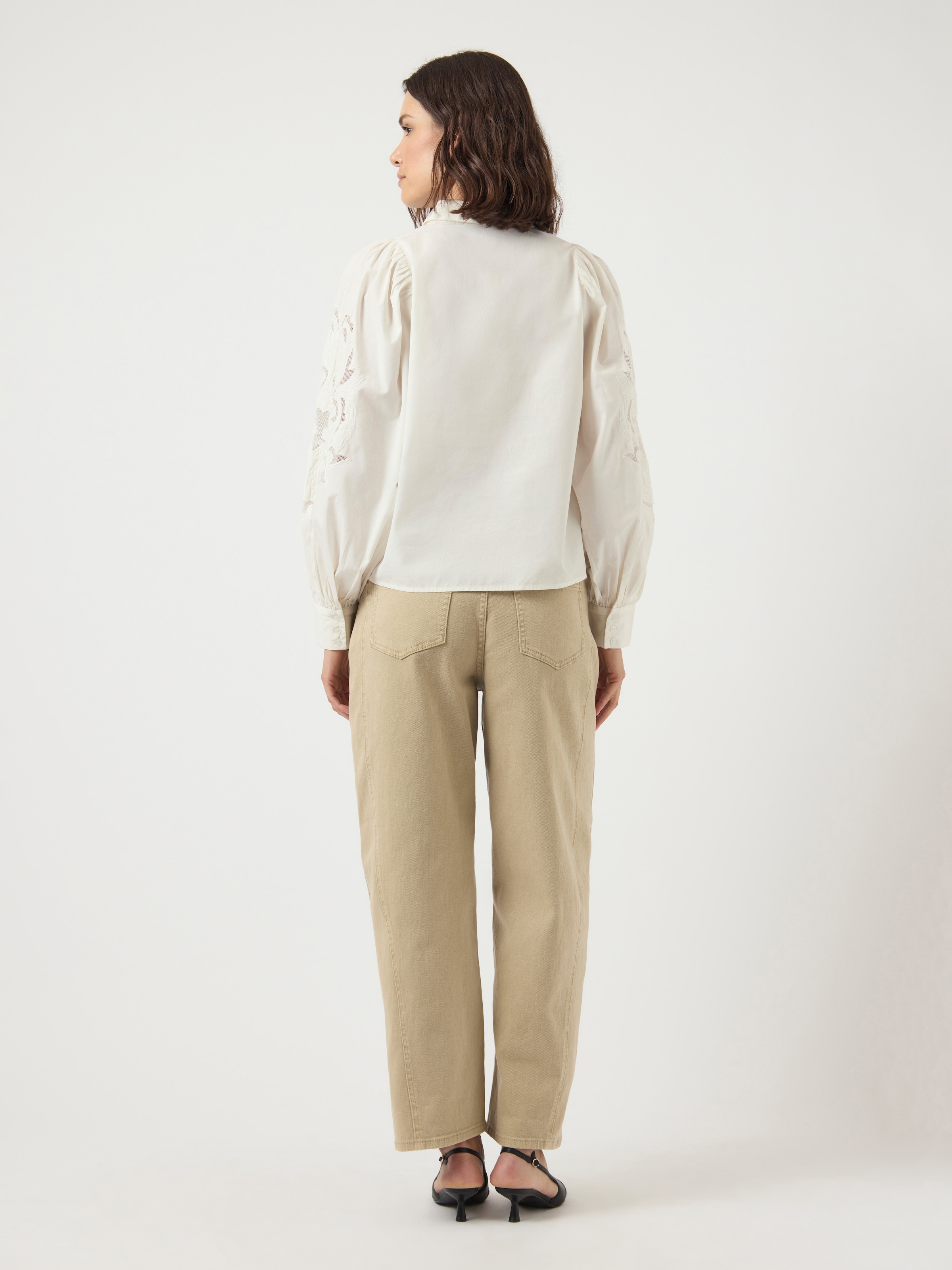 Y.A.S Spitzenbluse »YASZIMIA LS SHIRT S. NOOS«