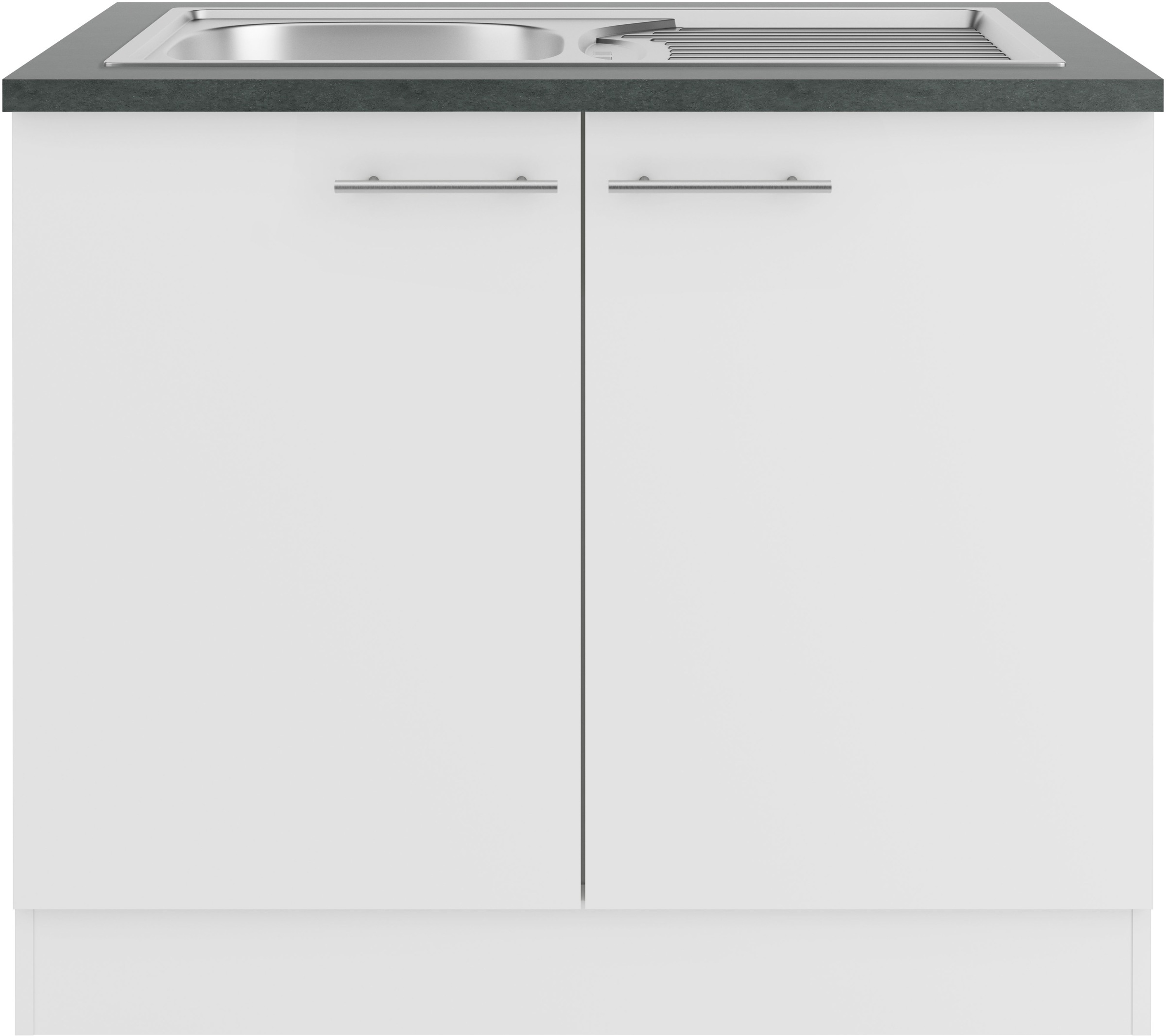 OPTIFIT Spülenschrank "Bella", Breite 100 cm, mit Edelstahl-Einbauspüle günstig online kaufen