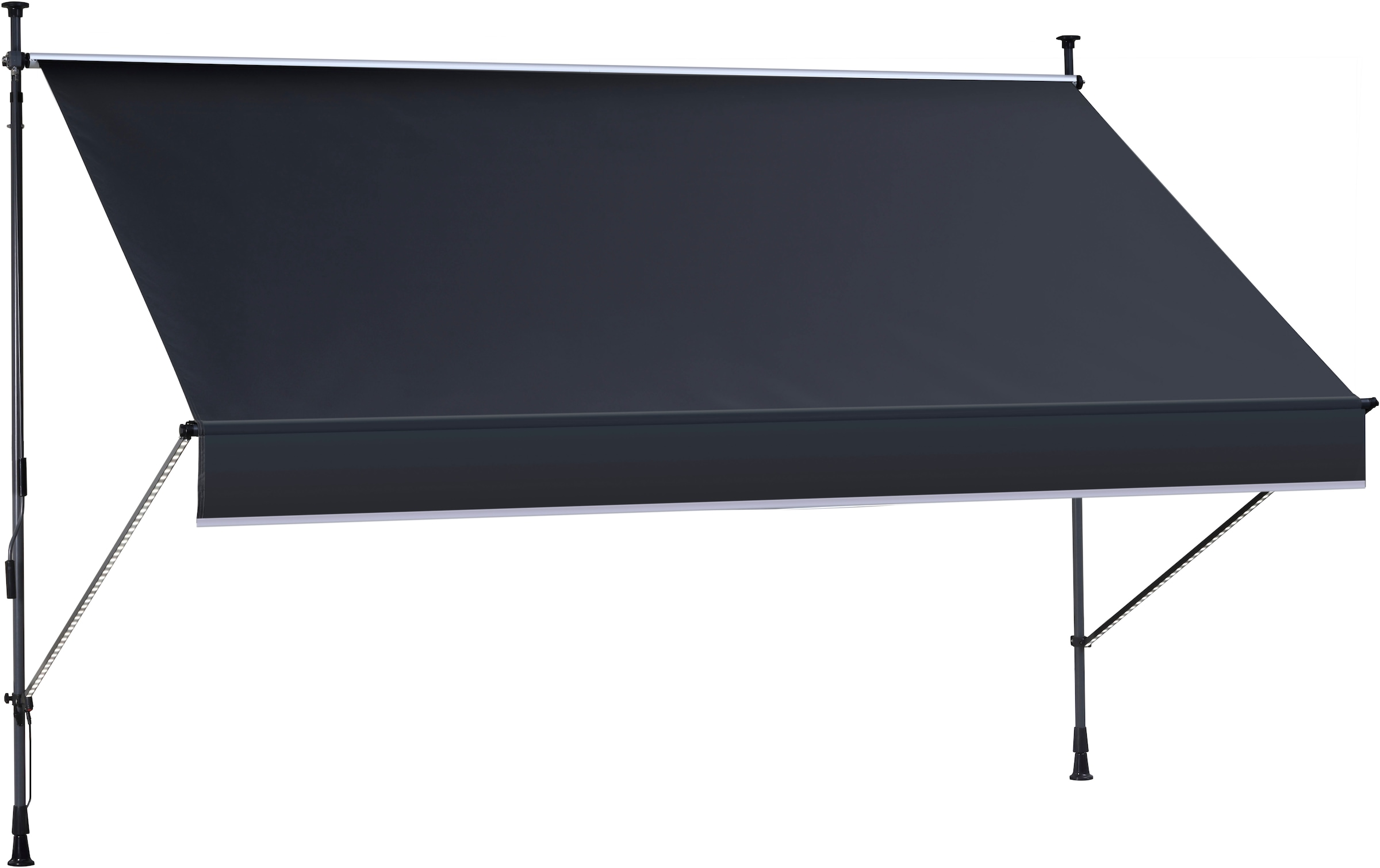 KONIFERA Klemmmarkise "mit LED-Warmlichtstreifen", Breite/Ausfall: 350/150 günstig online kaufen