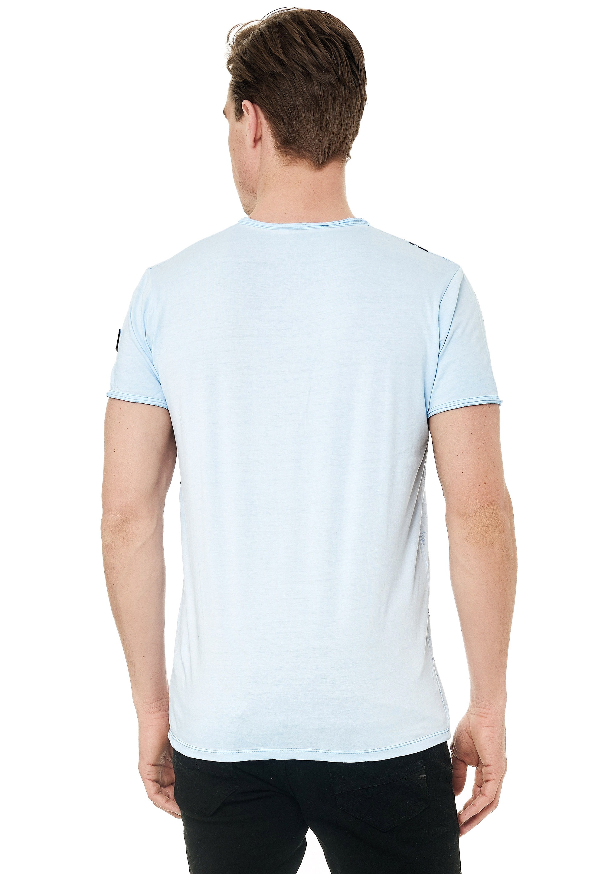 Rusty Neal T-Shirt mit seitlichem Print