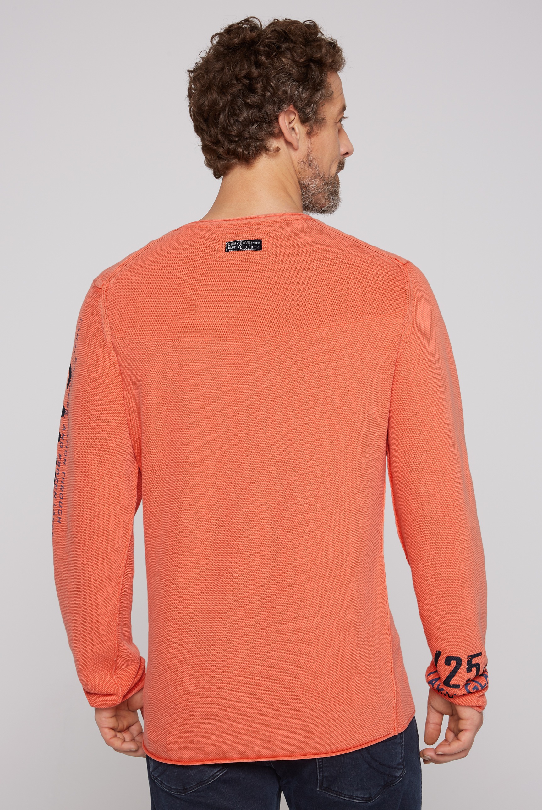 CAMP DAVID V-Ausschnitt-Pullover, mit Brusttasche