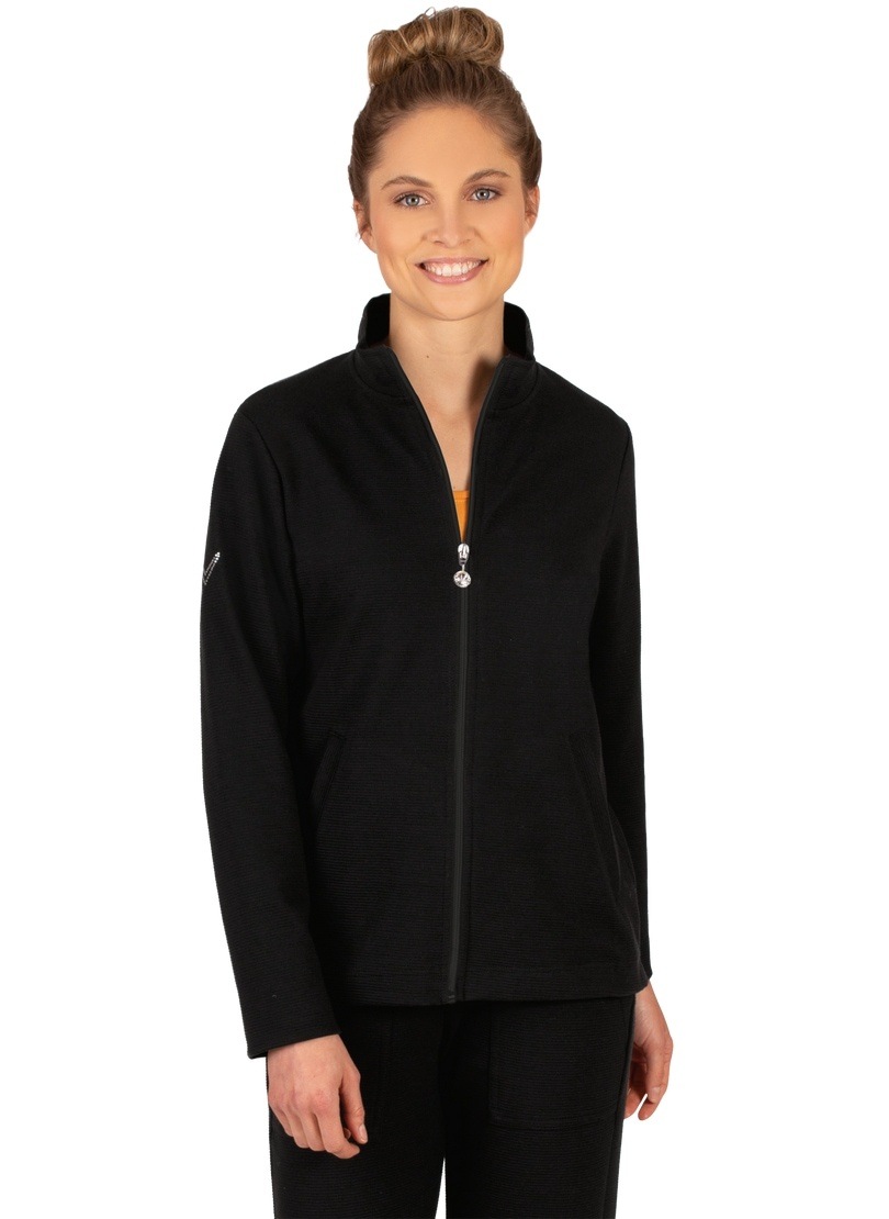 Thumbnail - Trigema Sweatjacke "TRIGEMA Jacke mit funkelnden Strass-Steinen" 1 Stk. tlg.