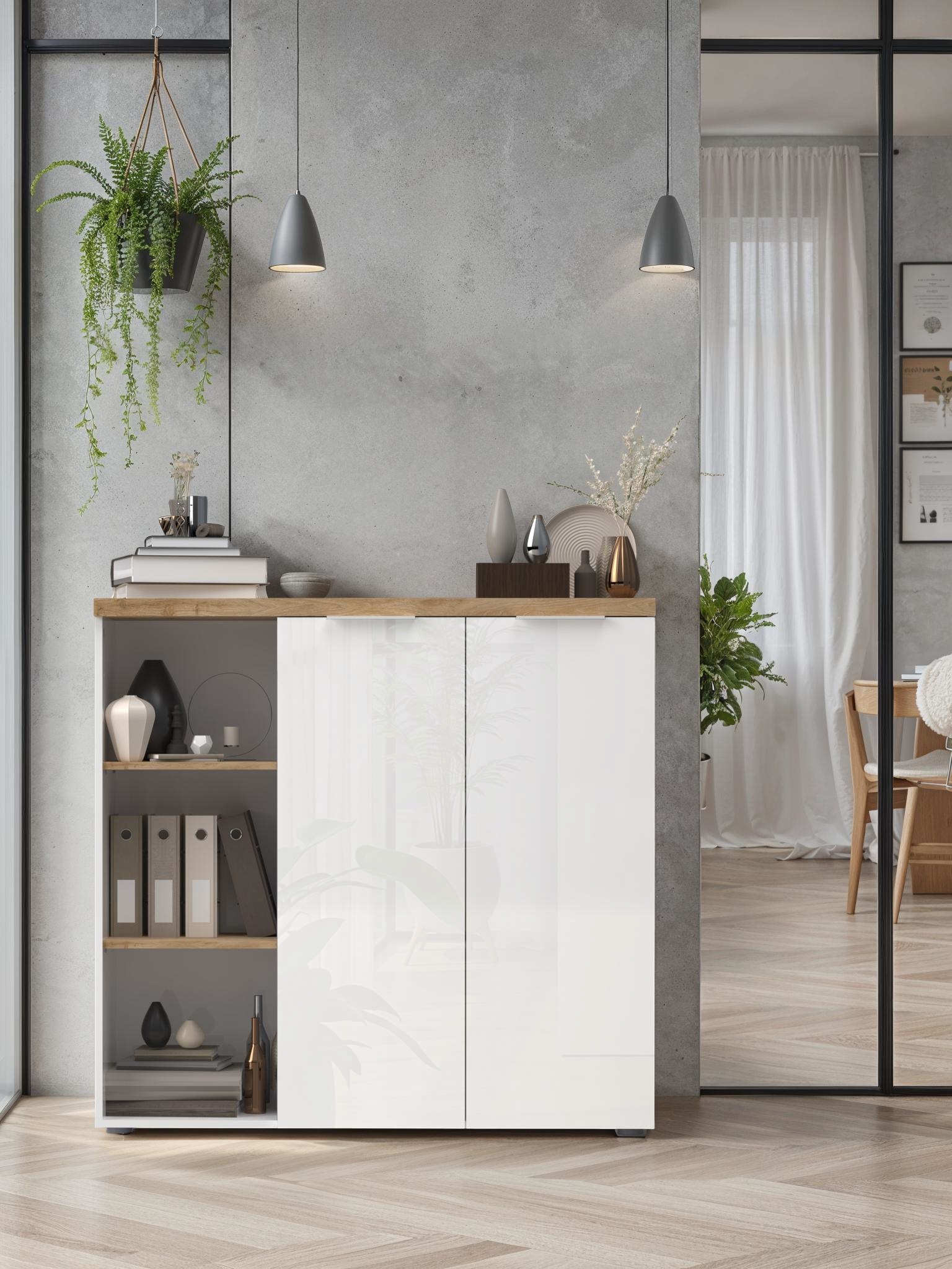 Home affaire Aktenschrank "Easy H 115 cm, Büroschrank, Mehrzweckschrank mit günstig online kaufen