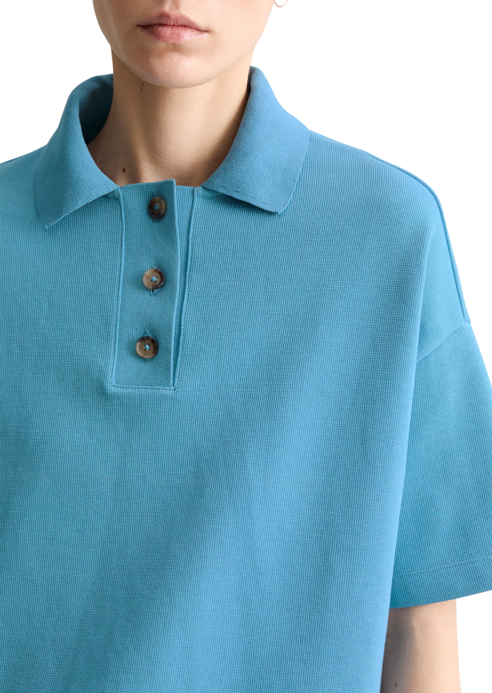 Marc O'Polo DENIM Poloshirt »aus weichem Rib-Jersey«