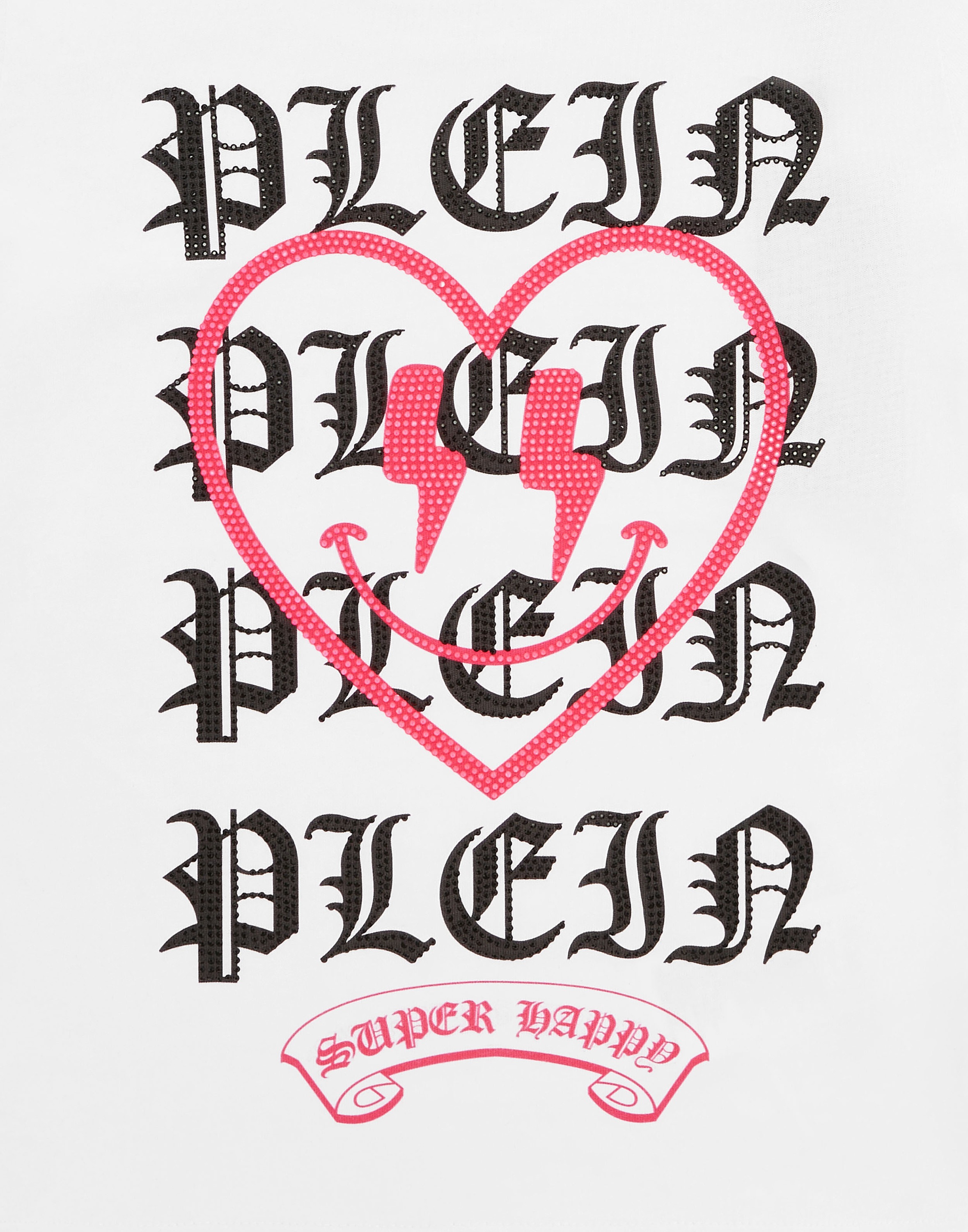 Thumbnail - PHILIPP PLEIN T-Shirt "Heart Mit Schmucksteinen"