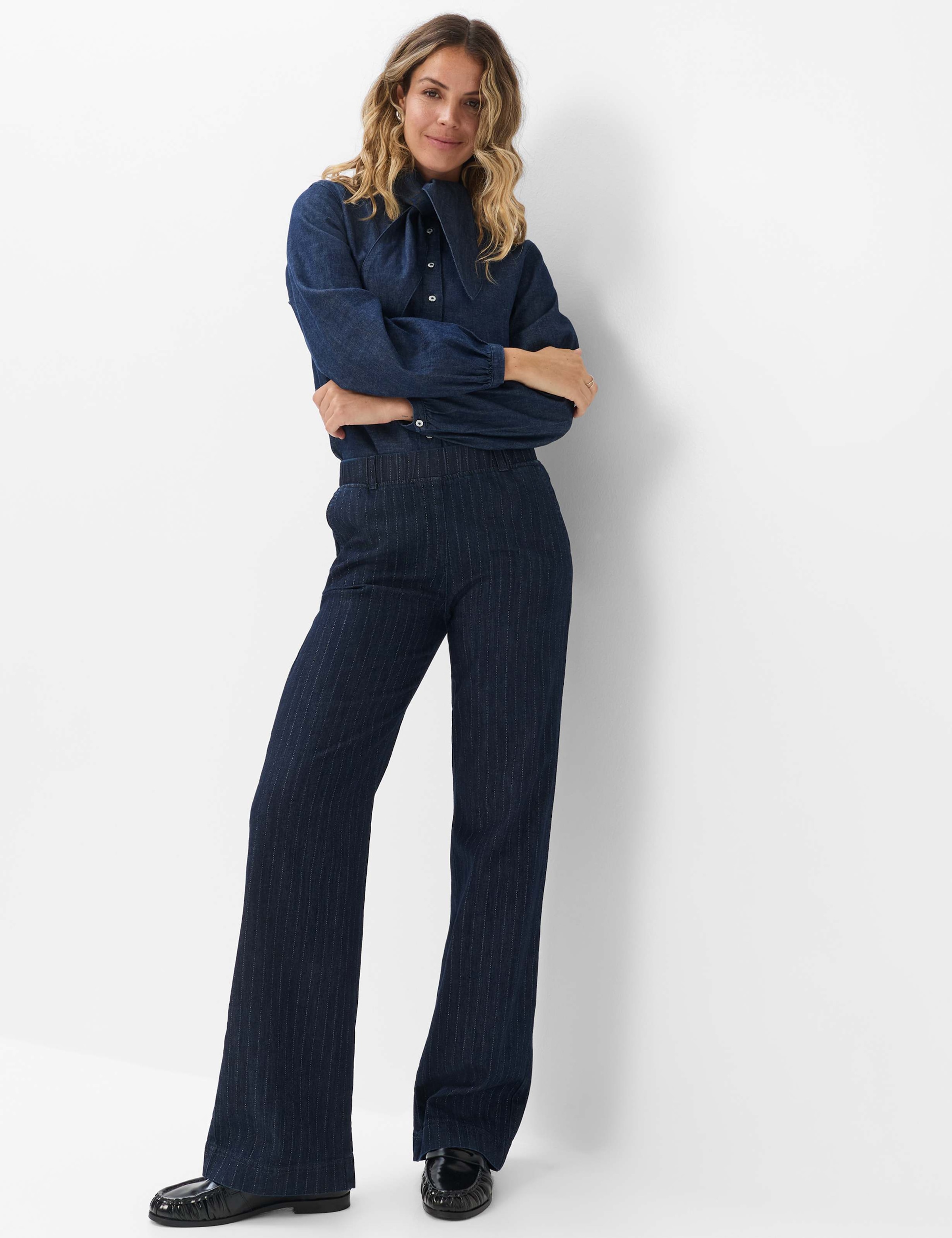 RAPHAELA by BRAX Bequeme Jeans »Style PAM FLARED« Denim: Marlenehose im Slim Fit
