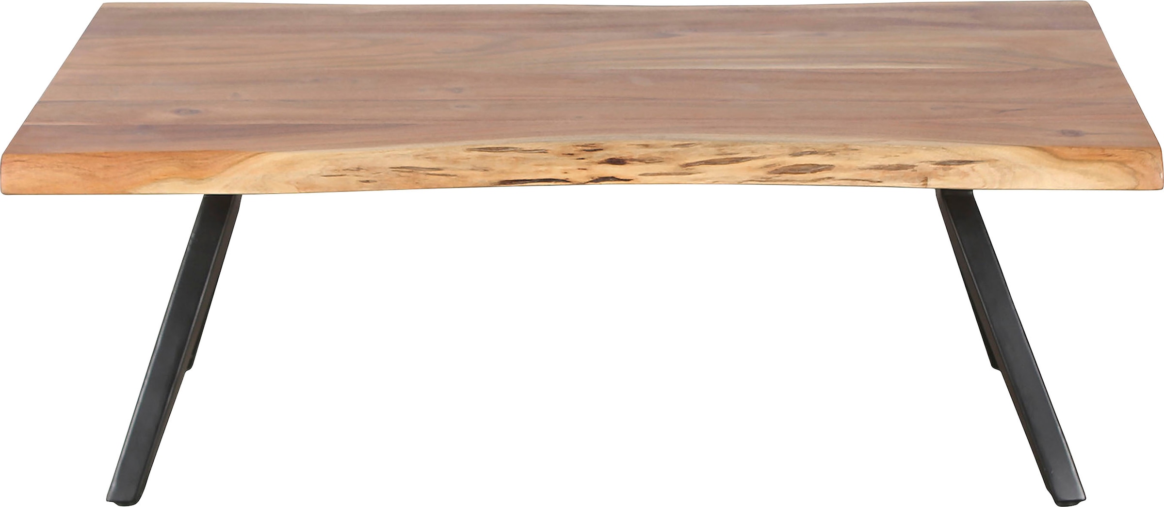 byLIVING Couchtisch »Cheta«, aus Massivholz Akazie 35mm, mit natürlicher Baumkante, Breite 115cm