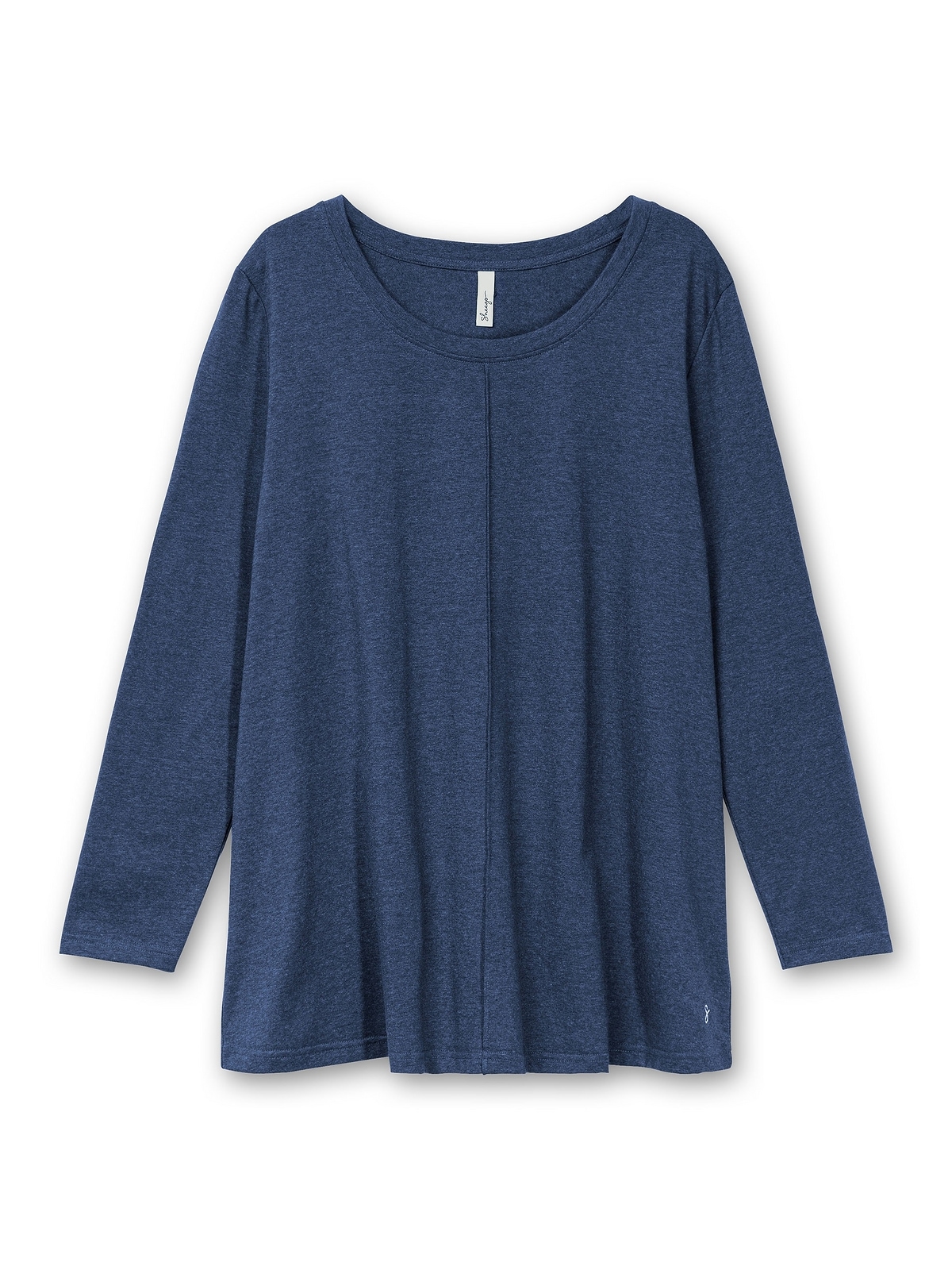 Sheego Langarmshirt »Große Größen«, in A-Linie, mit Rundhals