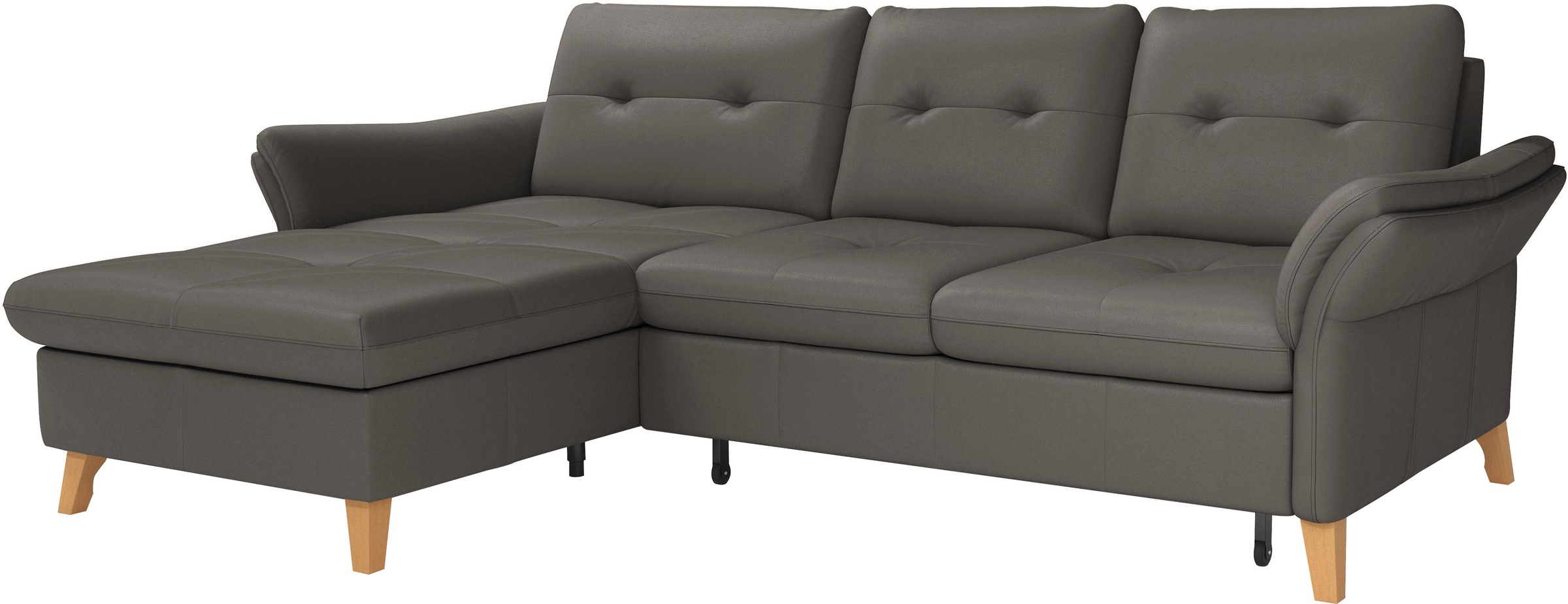 sit&more Ecksofa »Göteborg«, Sitztiefenverstellung und Federkern, wahlweise mit Bettfunktion