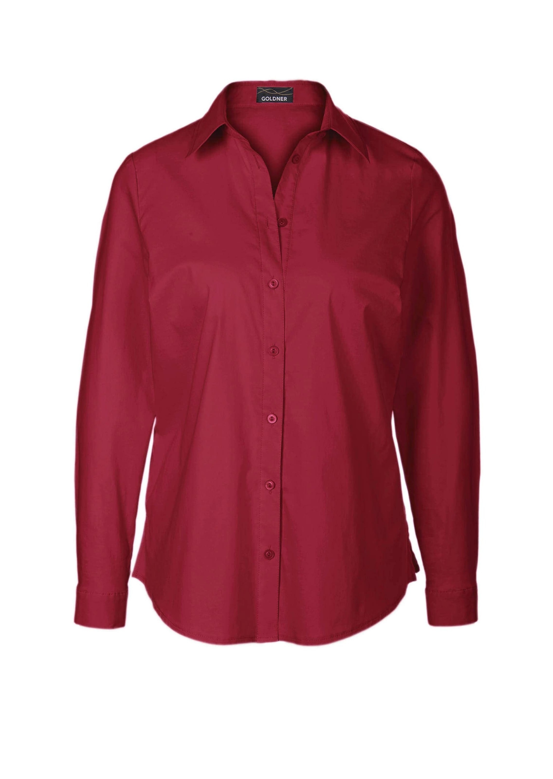 GOLDNER Langarmbluse "Kurzgröße Langarmbluse mit Elasthananteil" Seitenschl günstig online kaufen