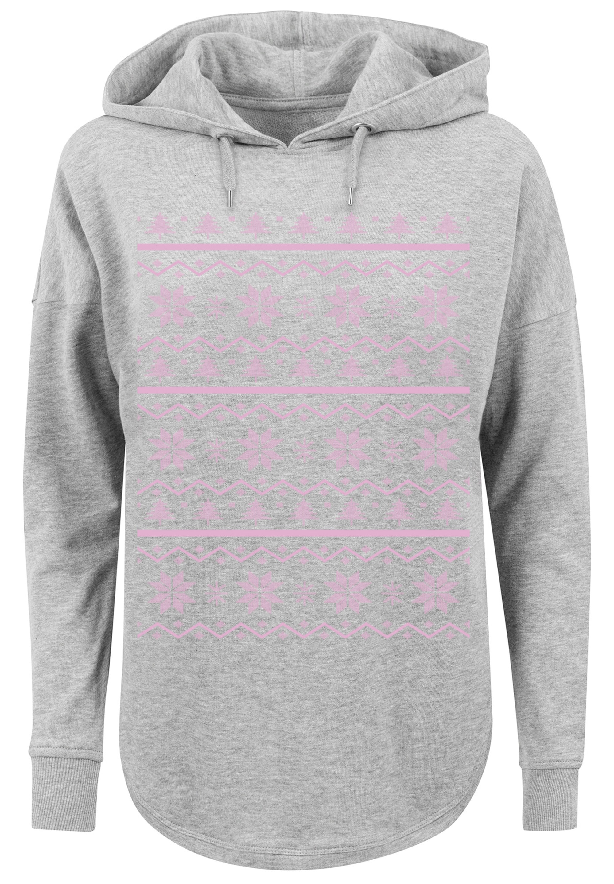 F4NT4STIC Kapuzenpullover "Scandinavian Rosa Muster Weihnachten", Print günstig online kaufen