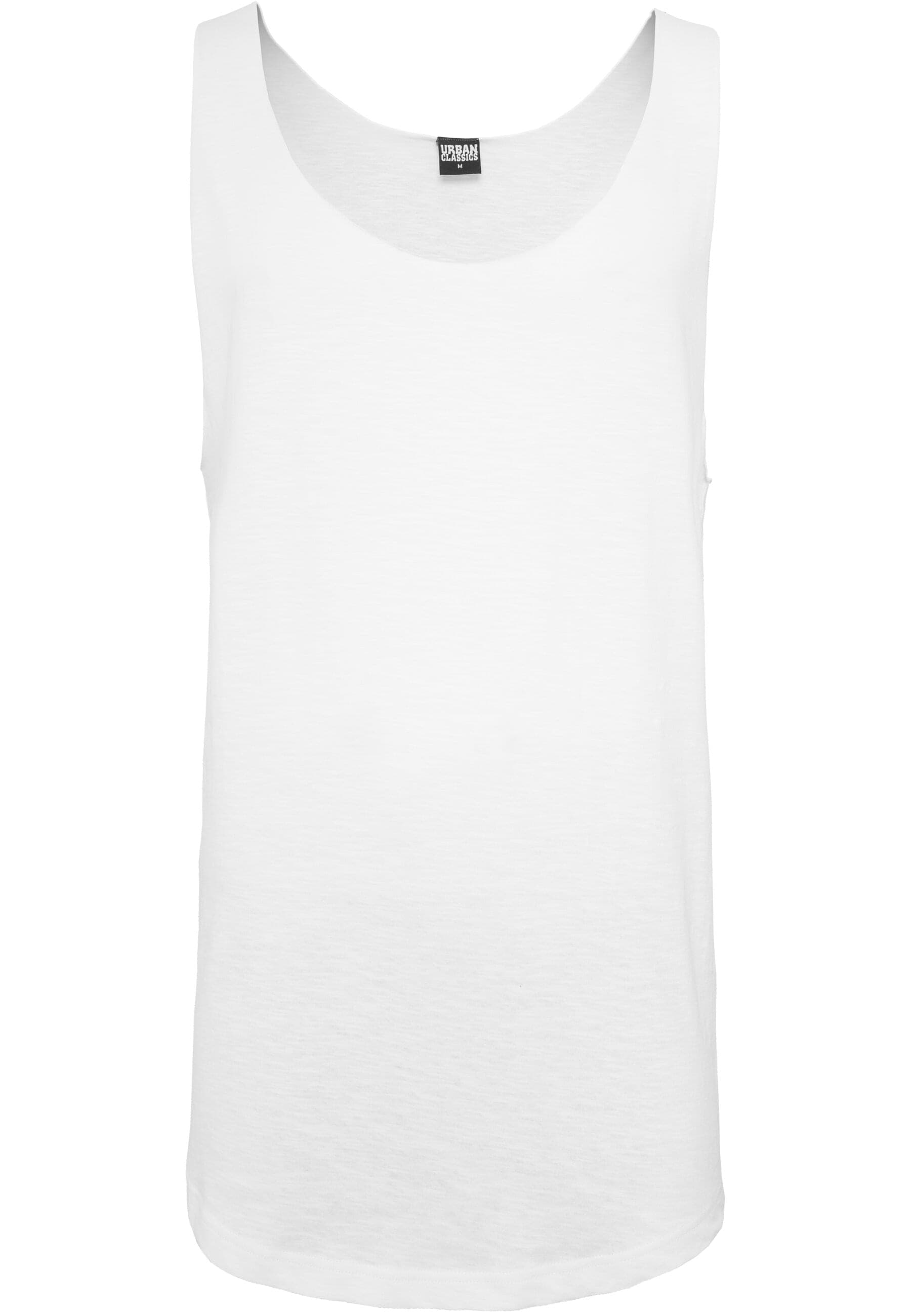 URBAN CLASSICS Tanktop »Urban Classics Herren Long Shaped Open Edge Loose Tank«, (1 tlg.)