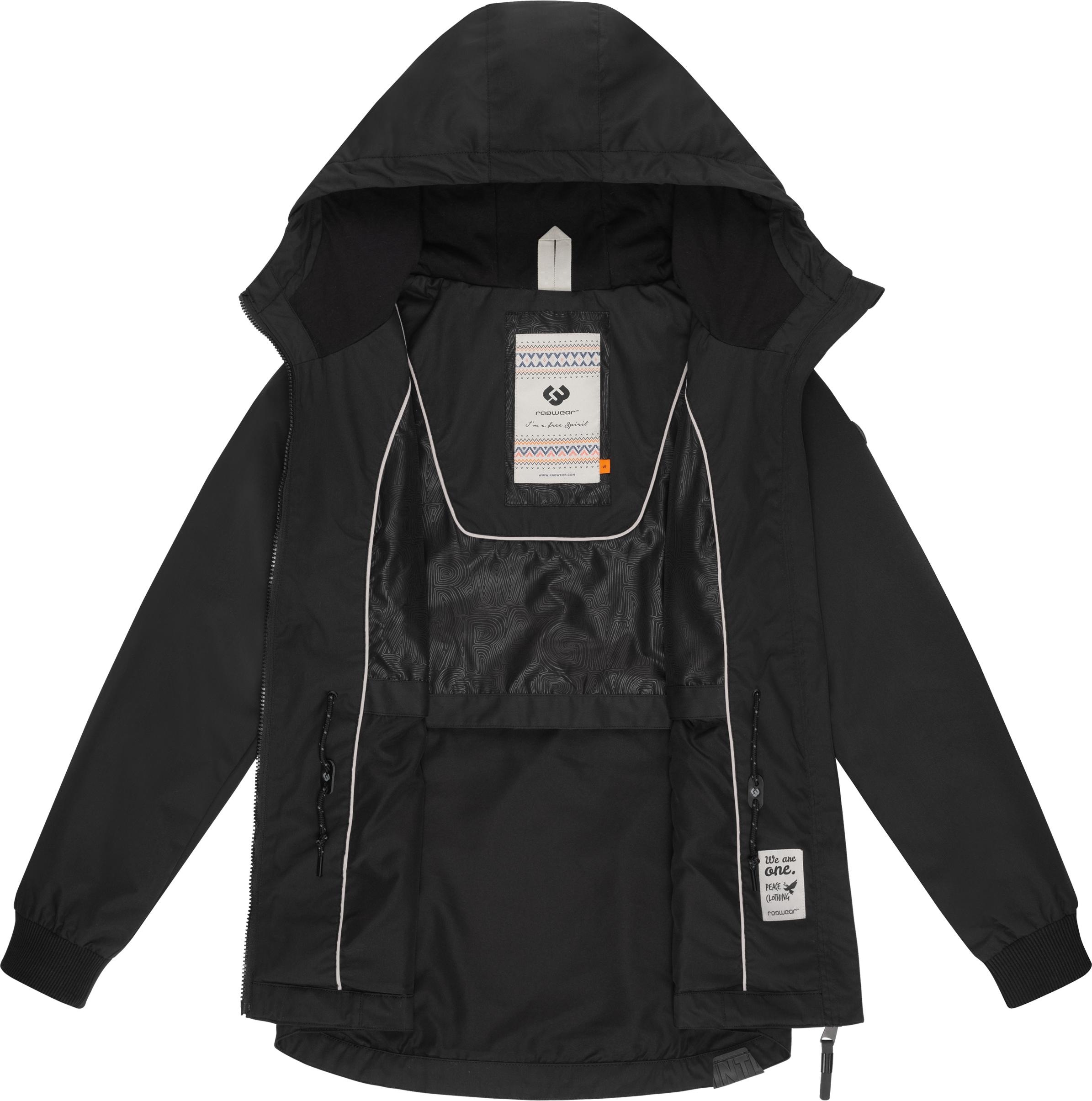 Ragwear Outdoorjacke »Dowey A«, mit Kapuze, Wasser- und winddichte Damen Jacke mit Taillenzugband