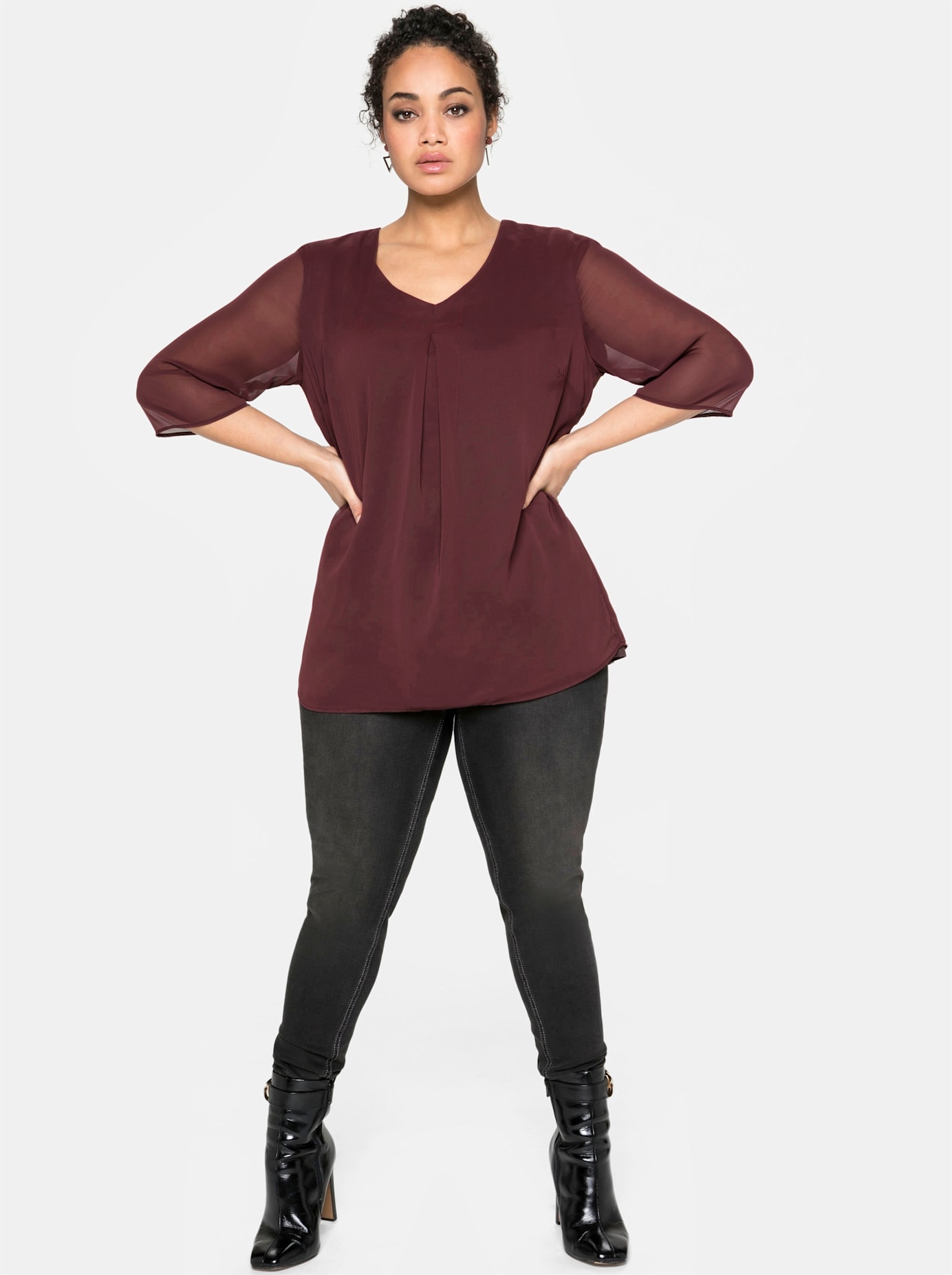 Sheego Chiffonbluse