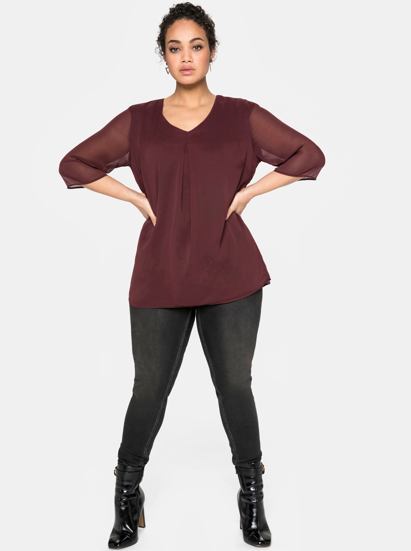 Sheego Chiffonbluse günstig online kaufen