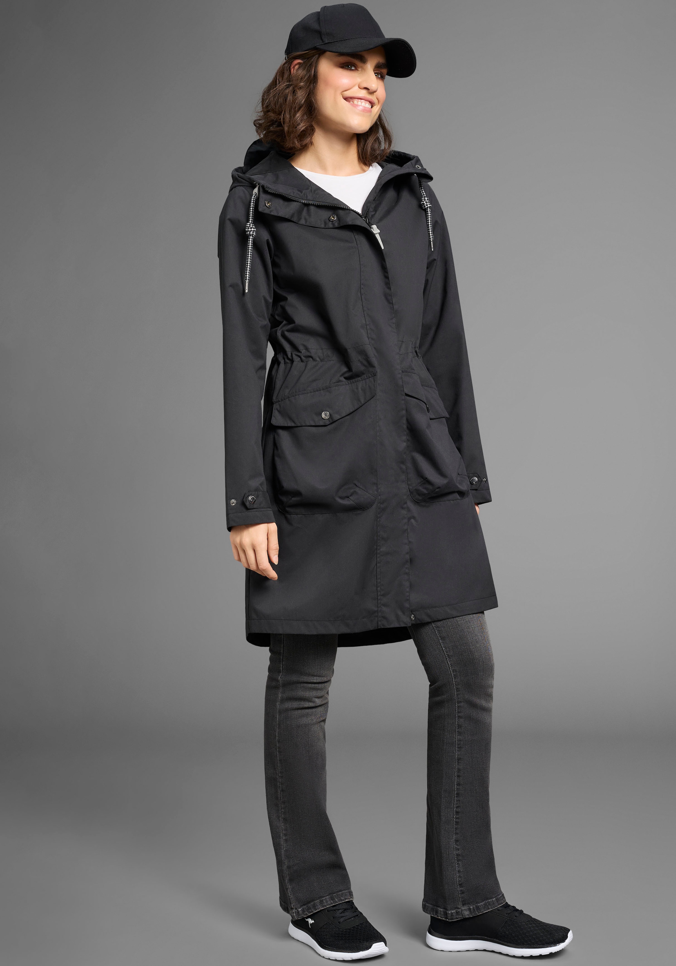 KangaROOS Funktionsparka mit Kapuze mit Kapuze, mit gefütterter Kapuzenfütt günstig online kaufen