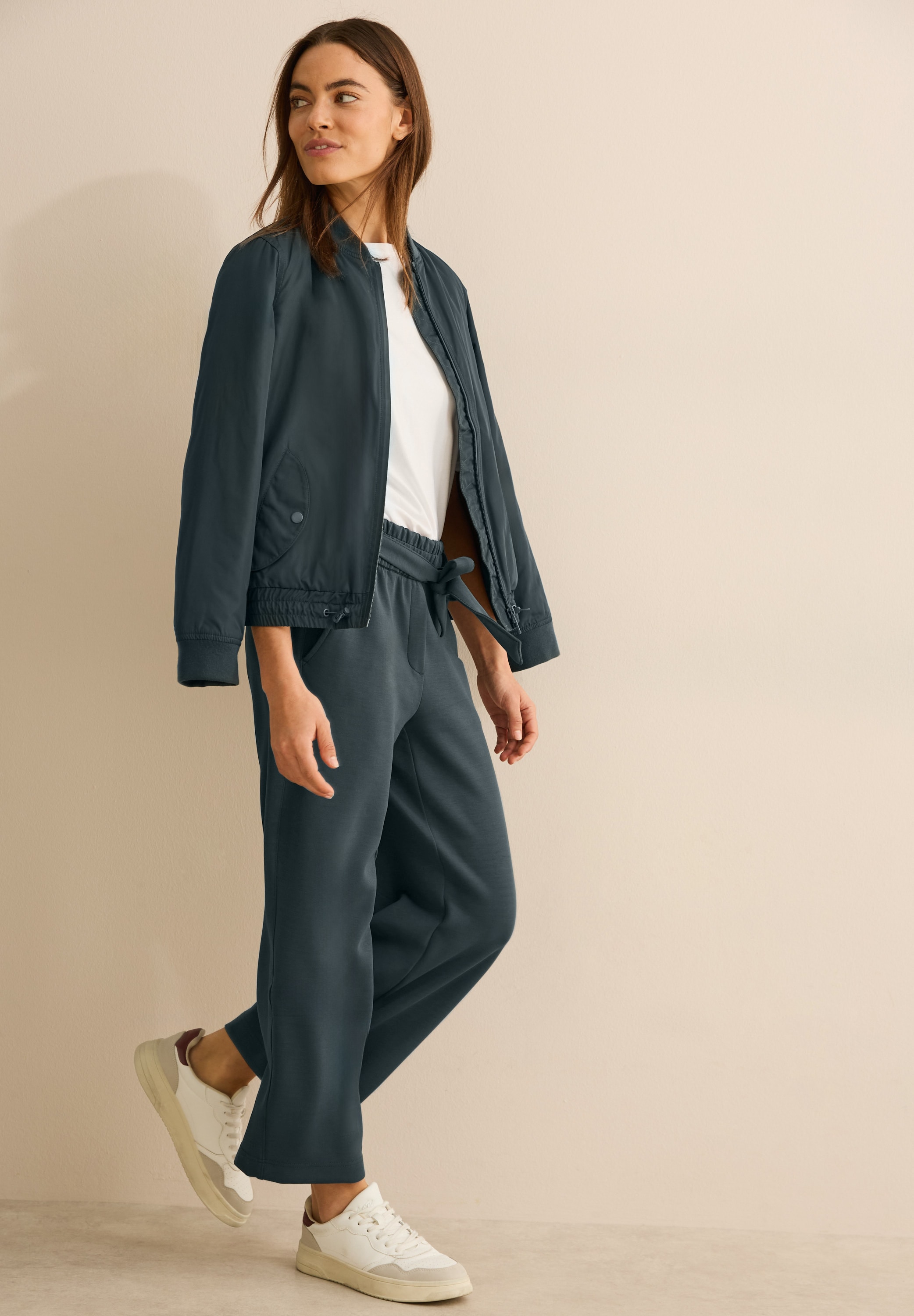 Cecil Stoffhose »Style Neele«, mit Bindegürtel und elastischem Bund