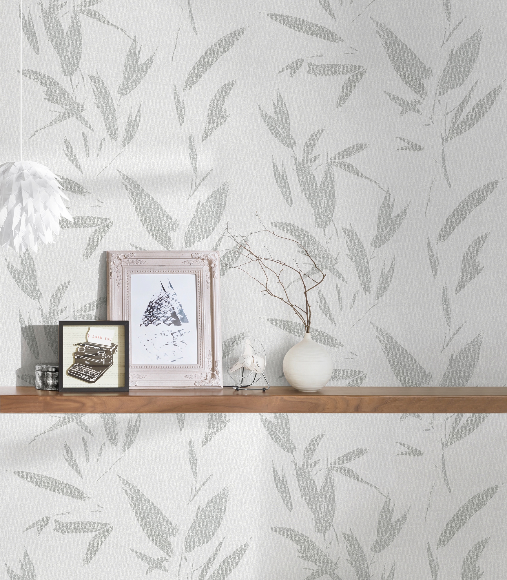 A.S. Création Vliestapete »New Elegance«, mehrfarbig-floral, Palmentapete Tapete Dschungel Tapeten Wohnzimmer Schlafzimmer Küche