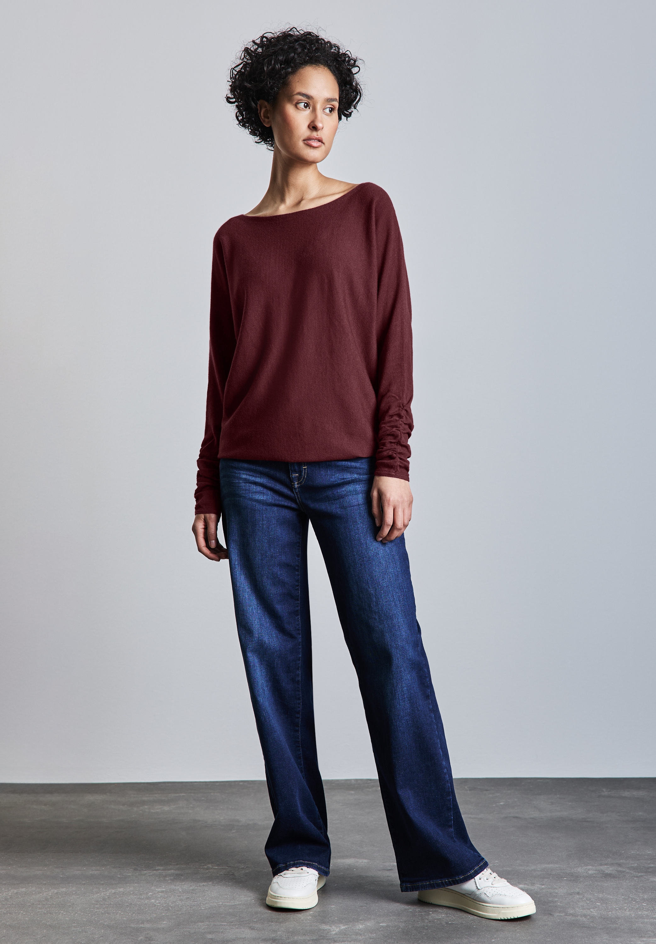 STREET ONE Strickpullover, aus softem Materialmix